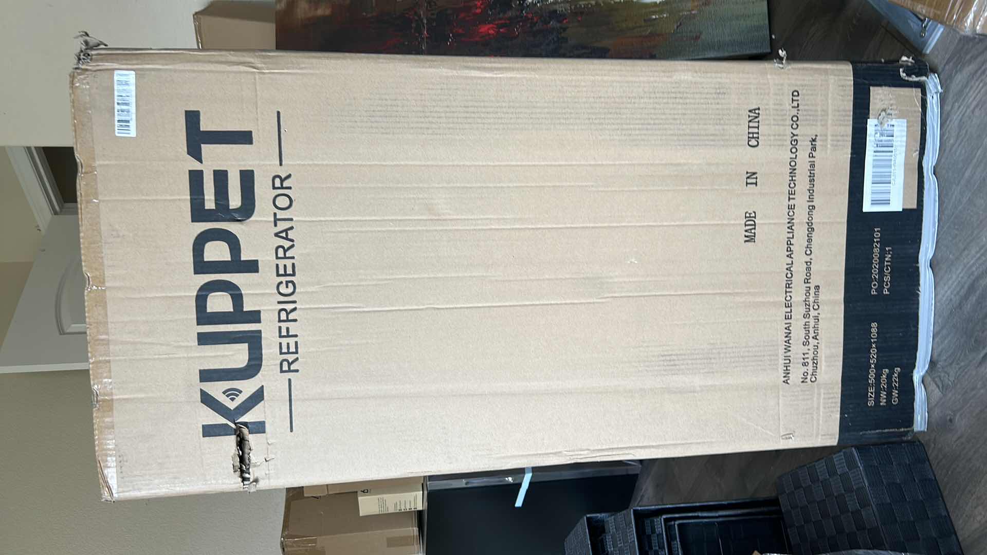 Photo 1 of NEW IN BOX RED KUPPET REFRIGERATOR