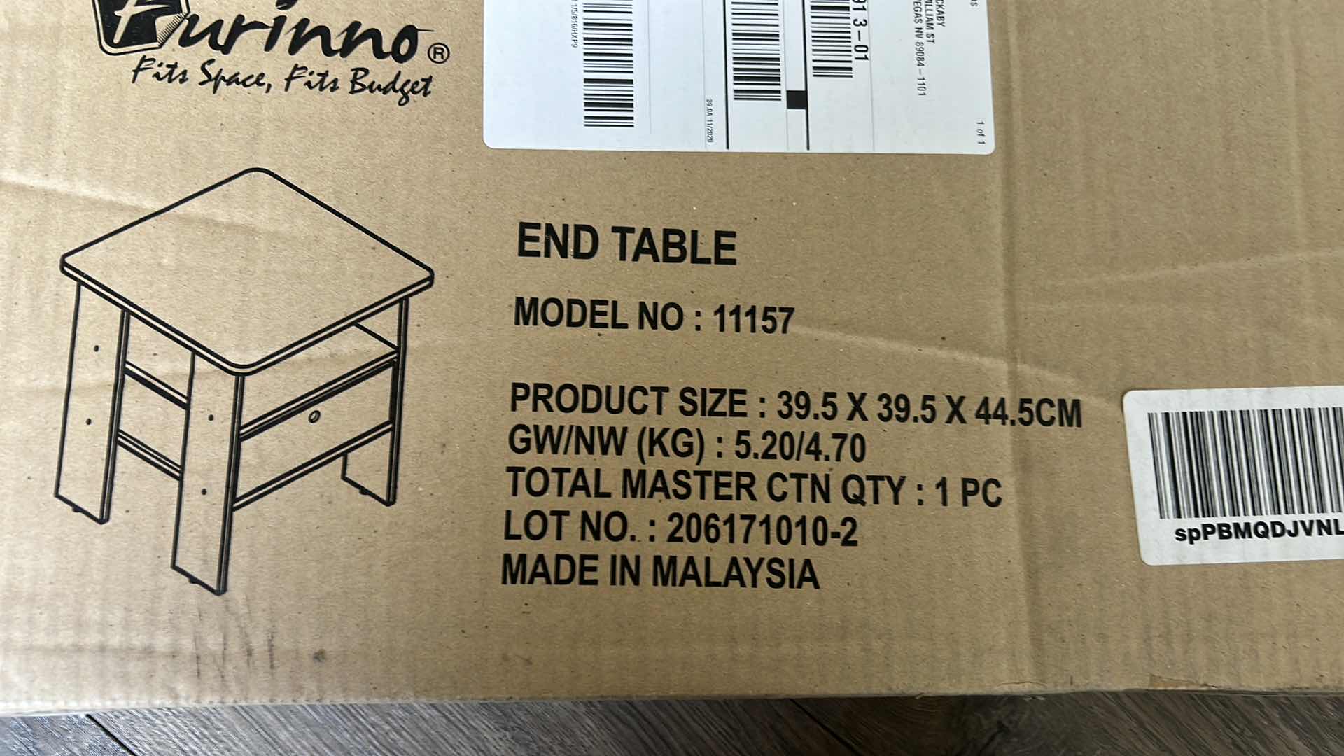 Photo 1 of NEW BOXED FURINNO END TABLE