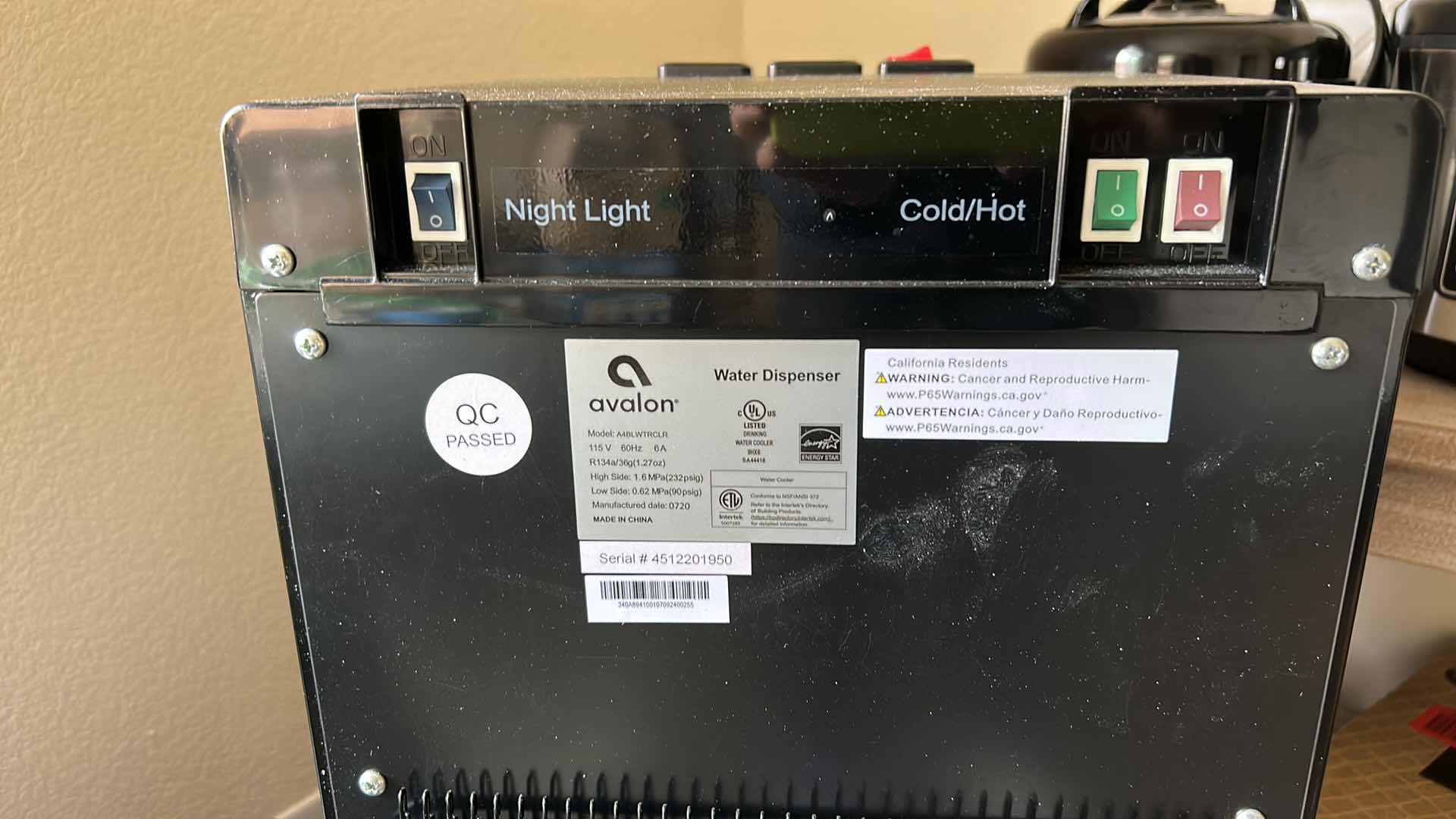 Photo 1 of AVALON HOT COLD WATER DISPENSER (TESTED/WORKS)