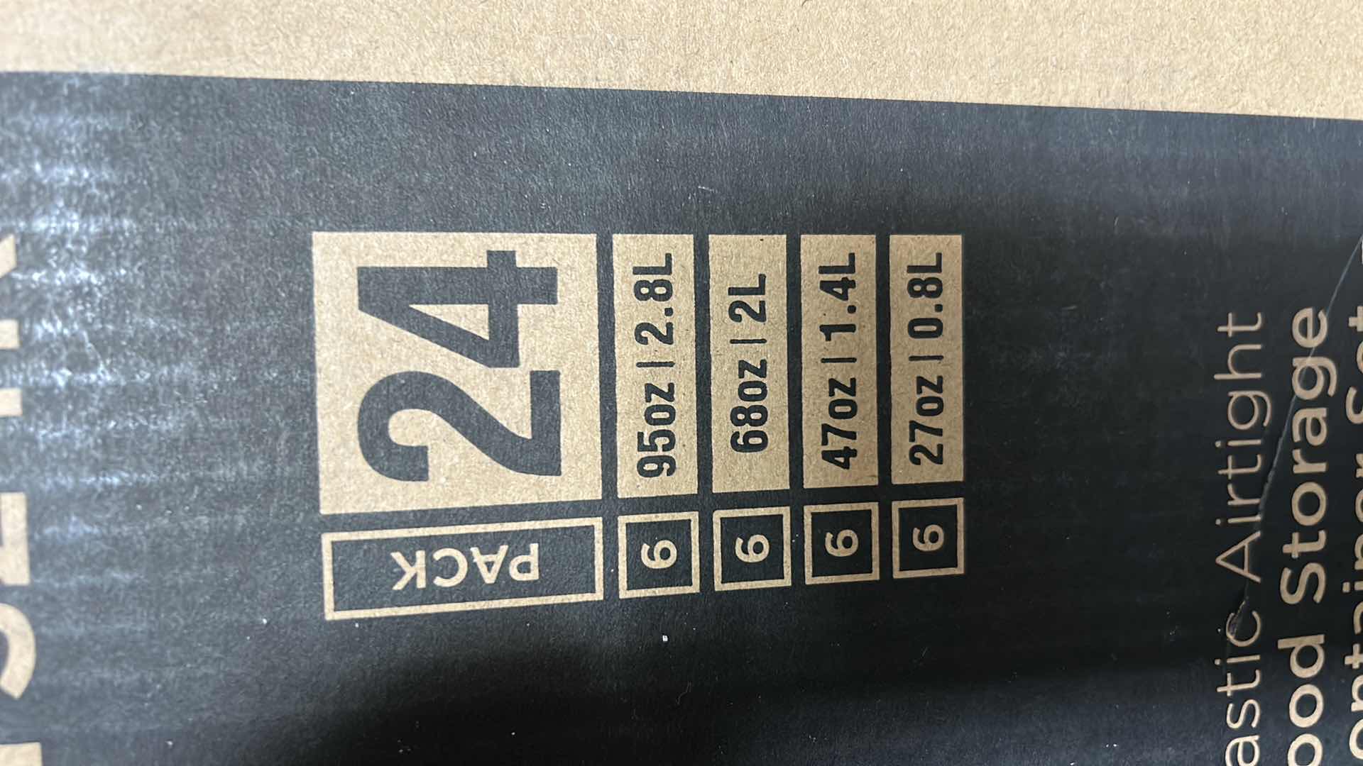 Photo 1 of NEW IN BOX SESENO 24 PACK PLASTIC AIRTIGHT FOOD STORAGE CONTAINERS