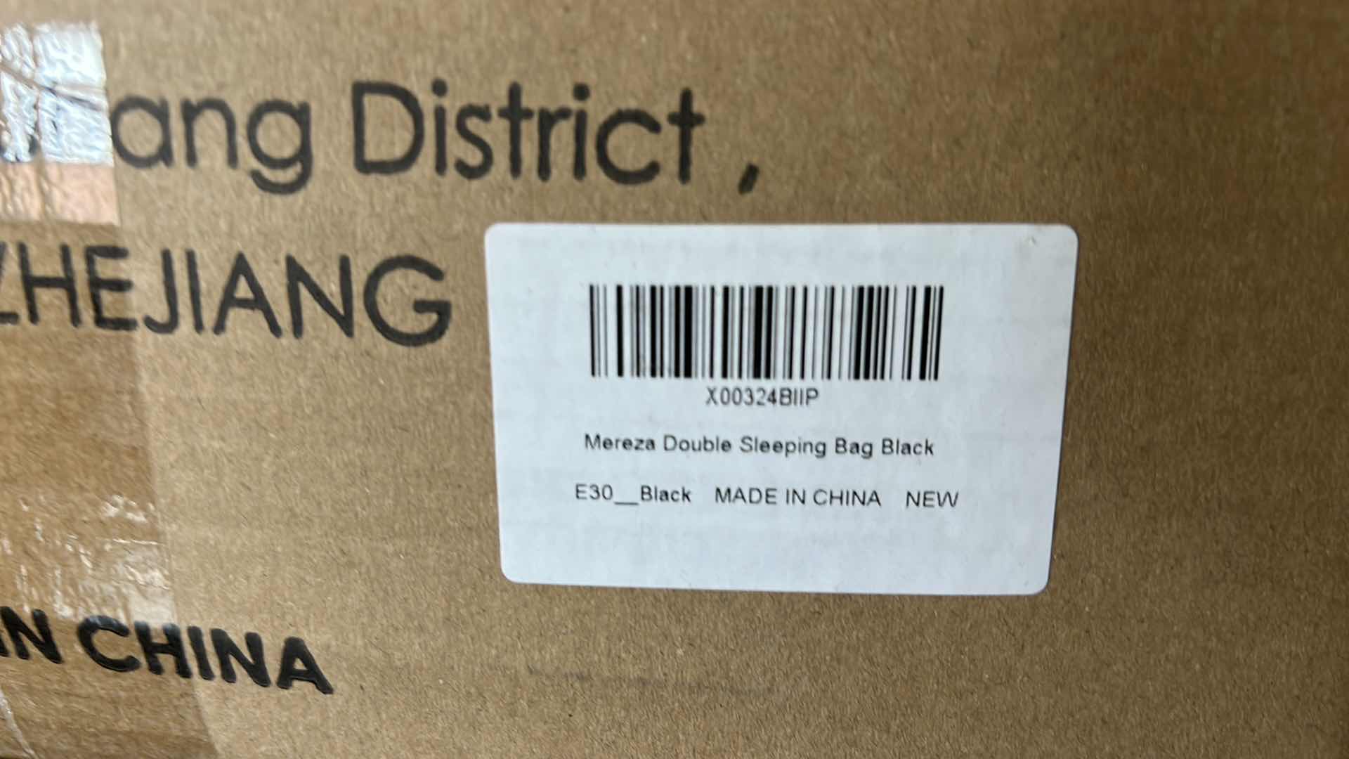 Photo 1 of NEW MEREZA DOUBLE SLEEPING BAG BLACK