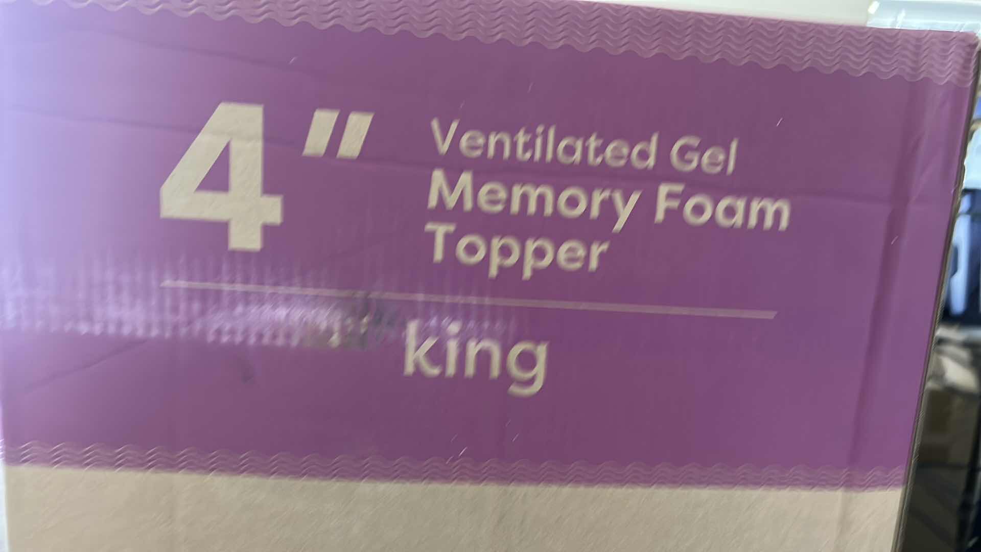 Photo 2 of NEW 4” VENTILATED GEL MEMORY FOAM TOPPER KING
