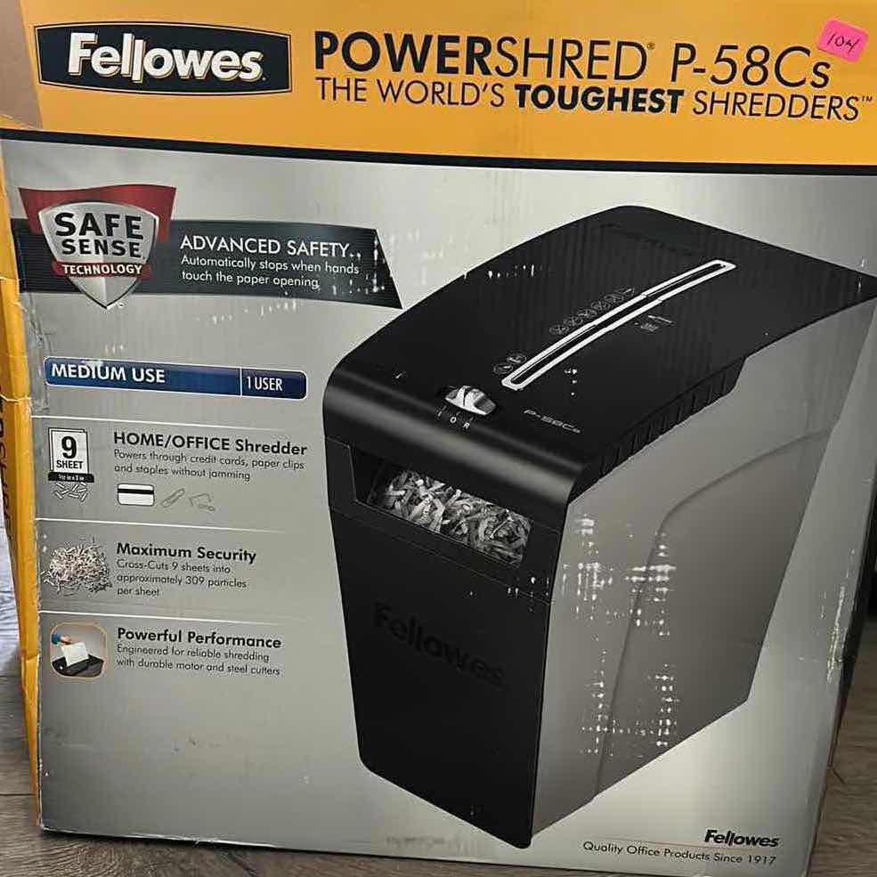 Photo 1 of FELLOWES POWERSHRED P-58Cs