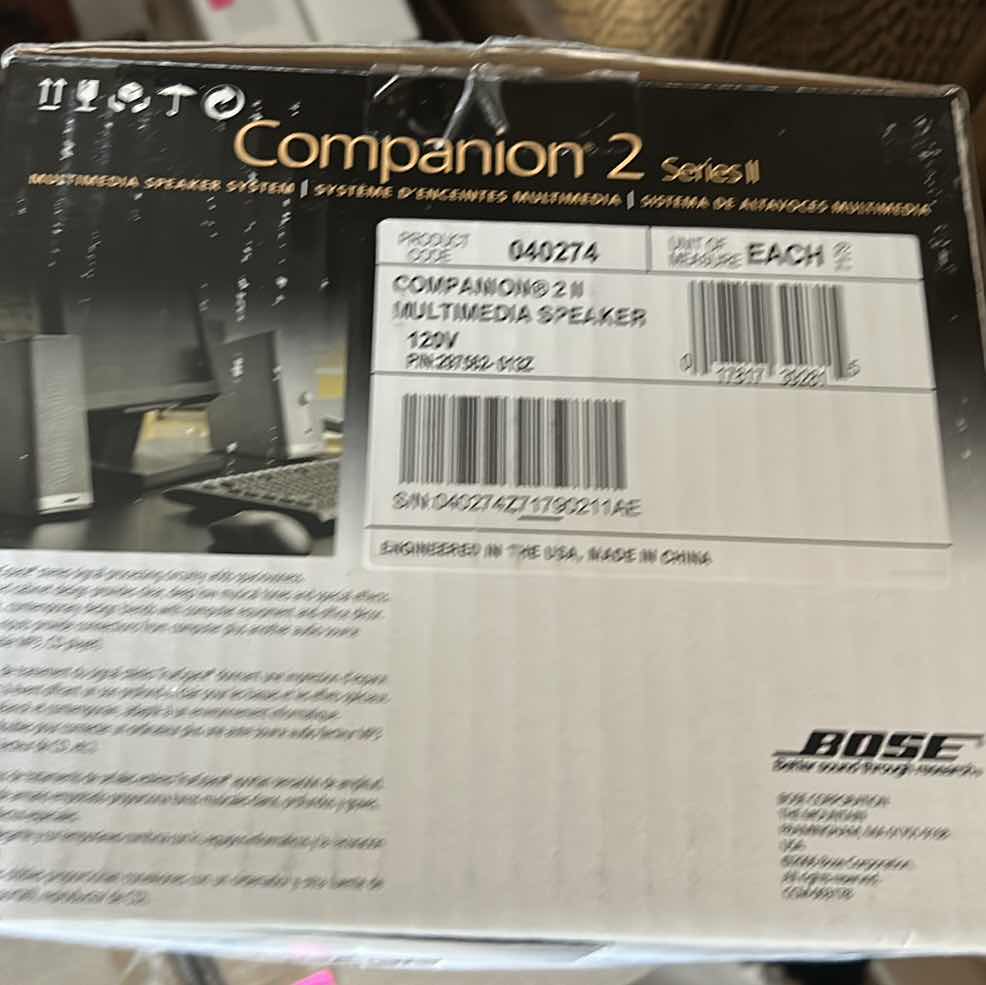 Photo 1 of NEW BOSE COMPANION 2 SPEAKERS