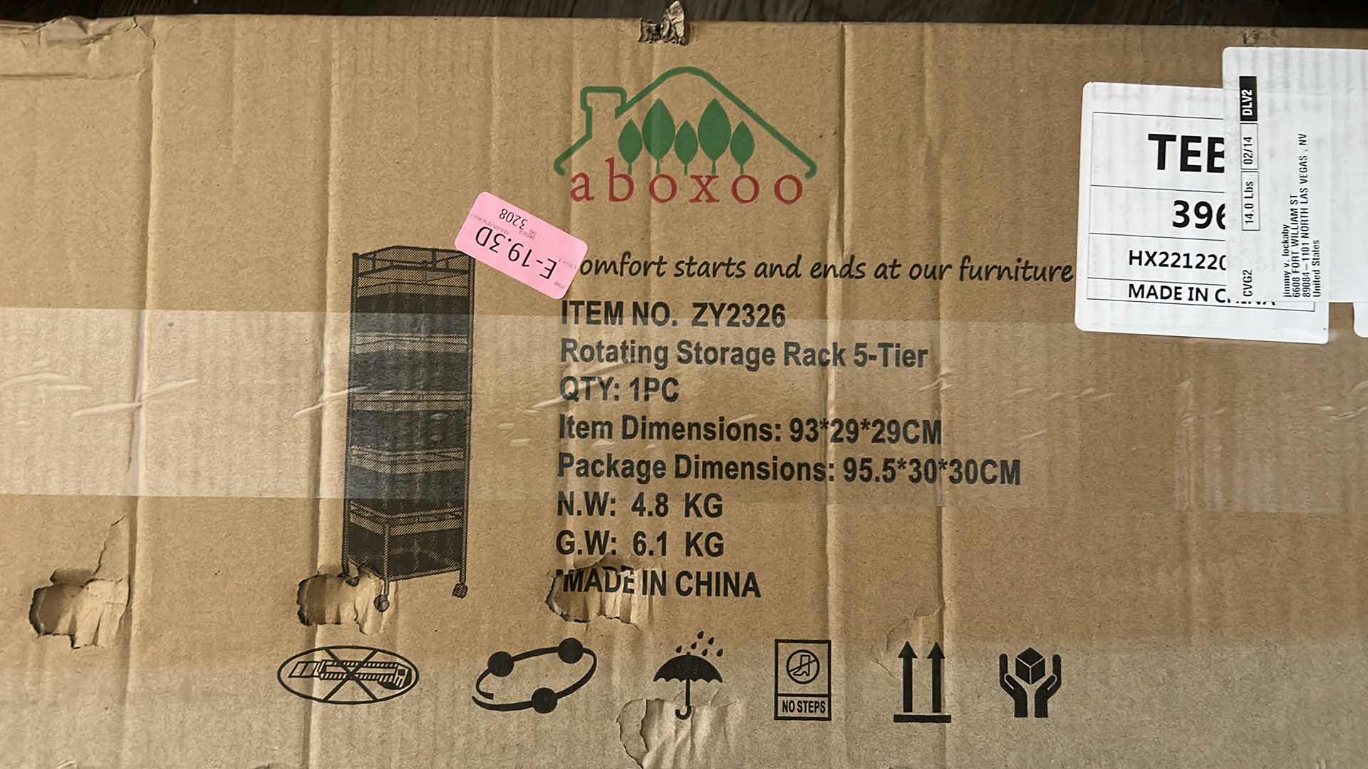 Photo 1 of NEW IN BOX ROTATING STORAGE RACK 5-TIER