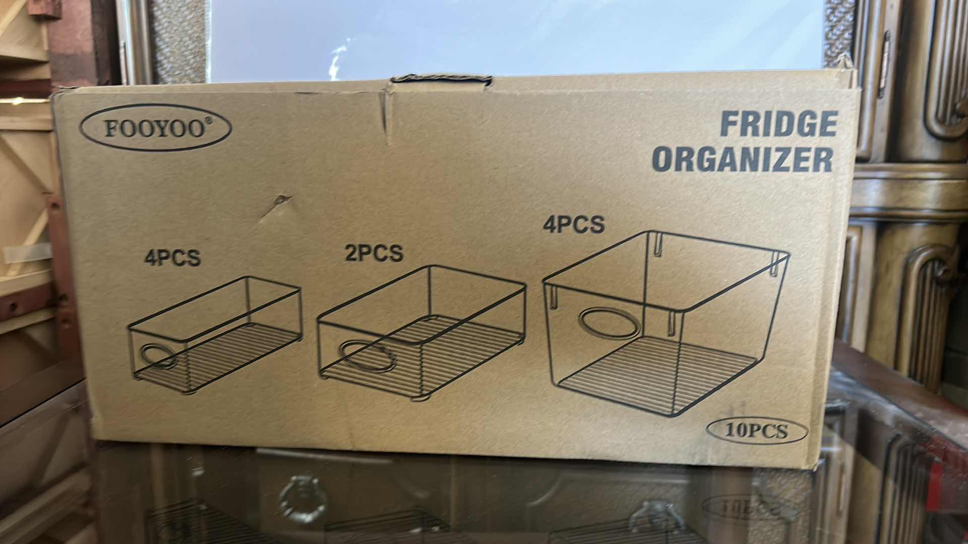 Photo 1 of NEW FOOYOO 10PC FRIDGE ORGANIZER