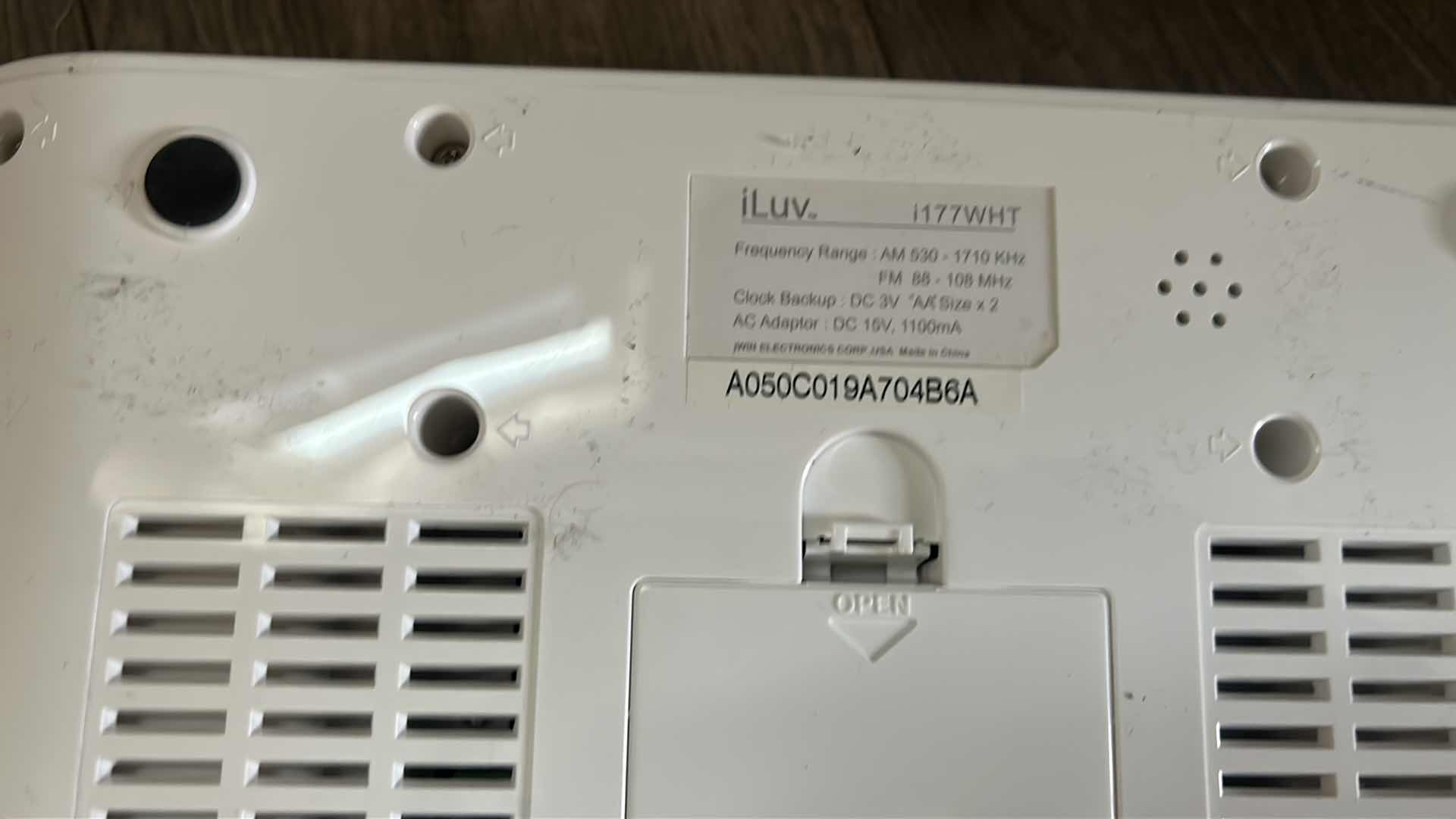 Photo 1 of 2 iLUV ALARM CLOCK PHONE CHARGERS, NO POWER PLUGS