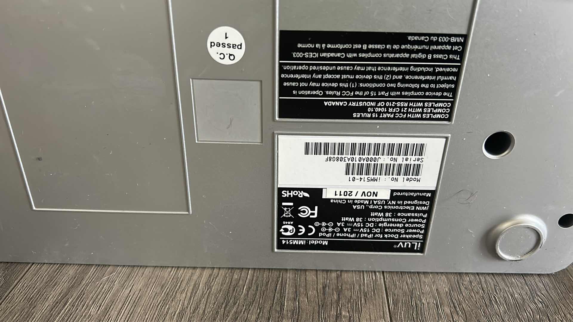 Photo 1 of 2 iLUV ALARM CLOCK PHONE CHARGERS, NO POWER PLUGS