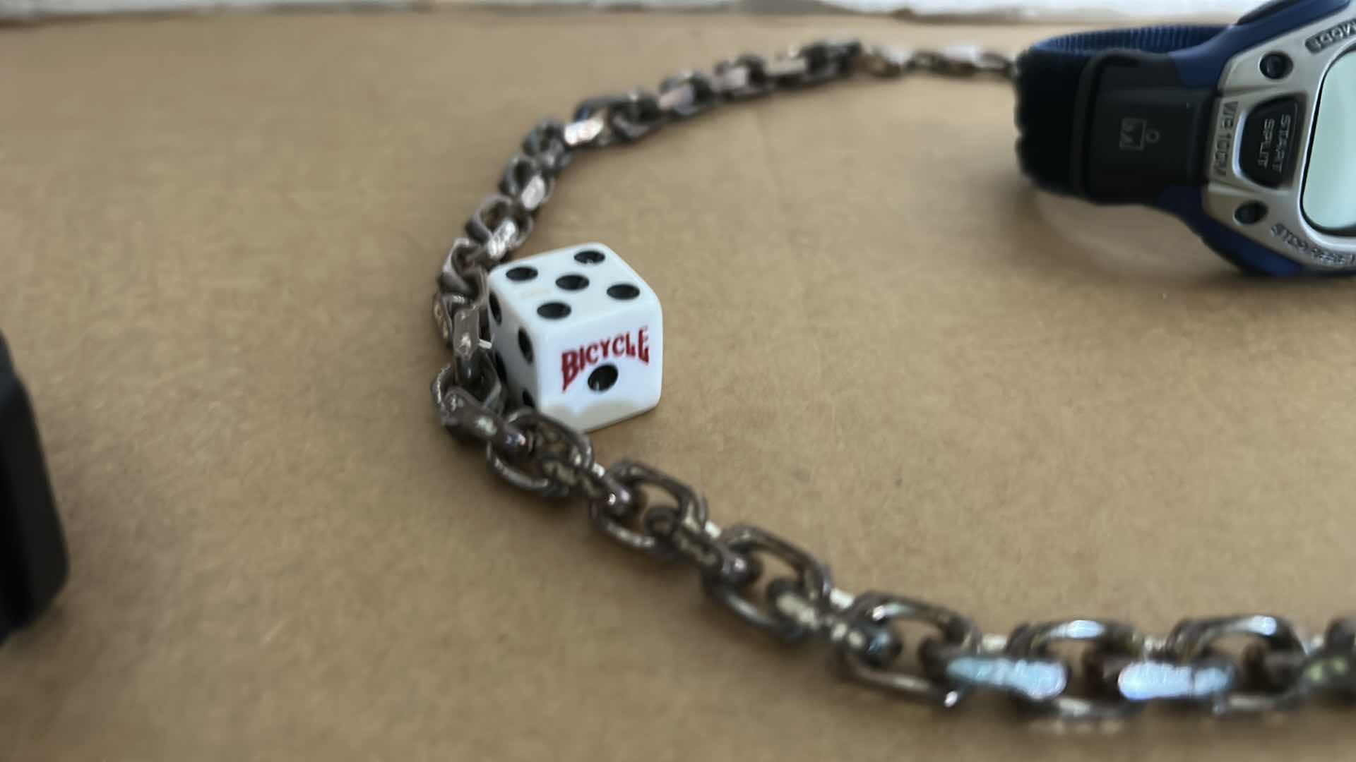 Photo 1 of 2 MENS WATCHES, CHUNKY CHAIN AND DIE