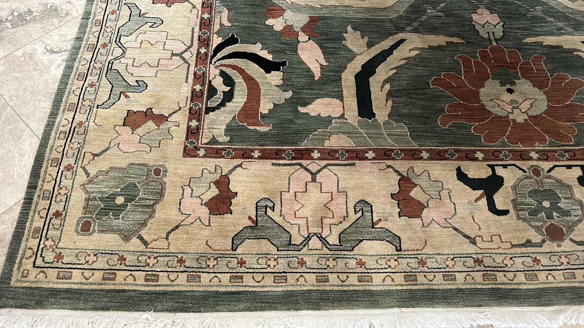 Photo 3 of AREA RUG WOOL HAND LOOMED 9’ x 9’