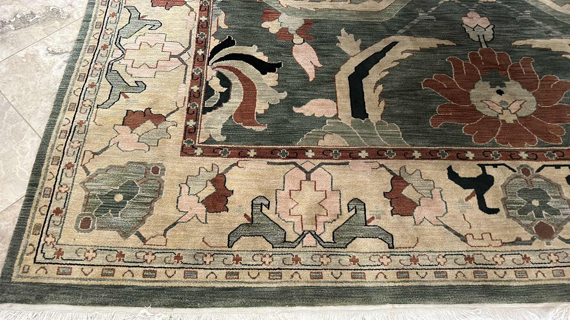 Photo 1 of AREA RUG WOOL HAND LOOMED 9’ x 9’