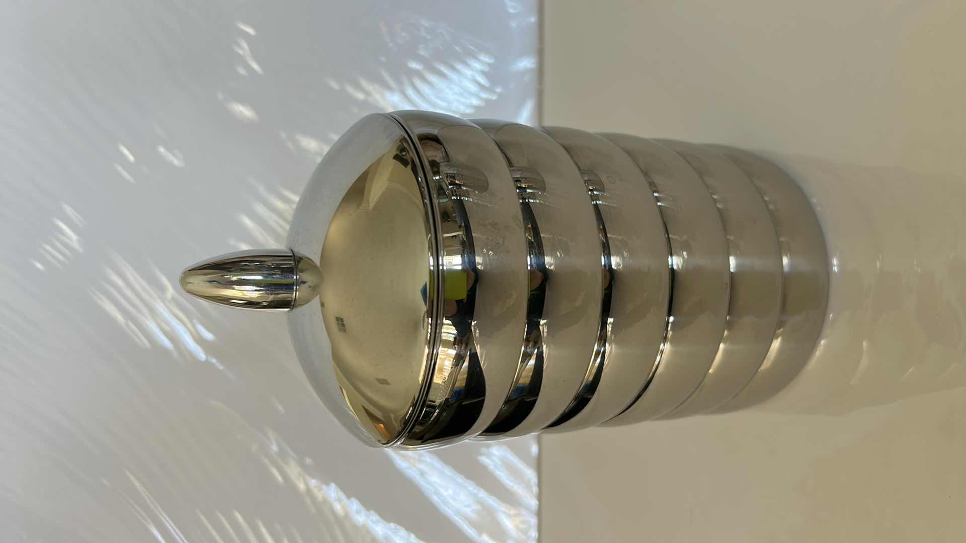 Photo 5 of ALESSIO ITALY INOX 18/10 SILVER  3 PC CANISTER SET