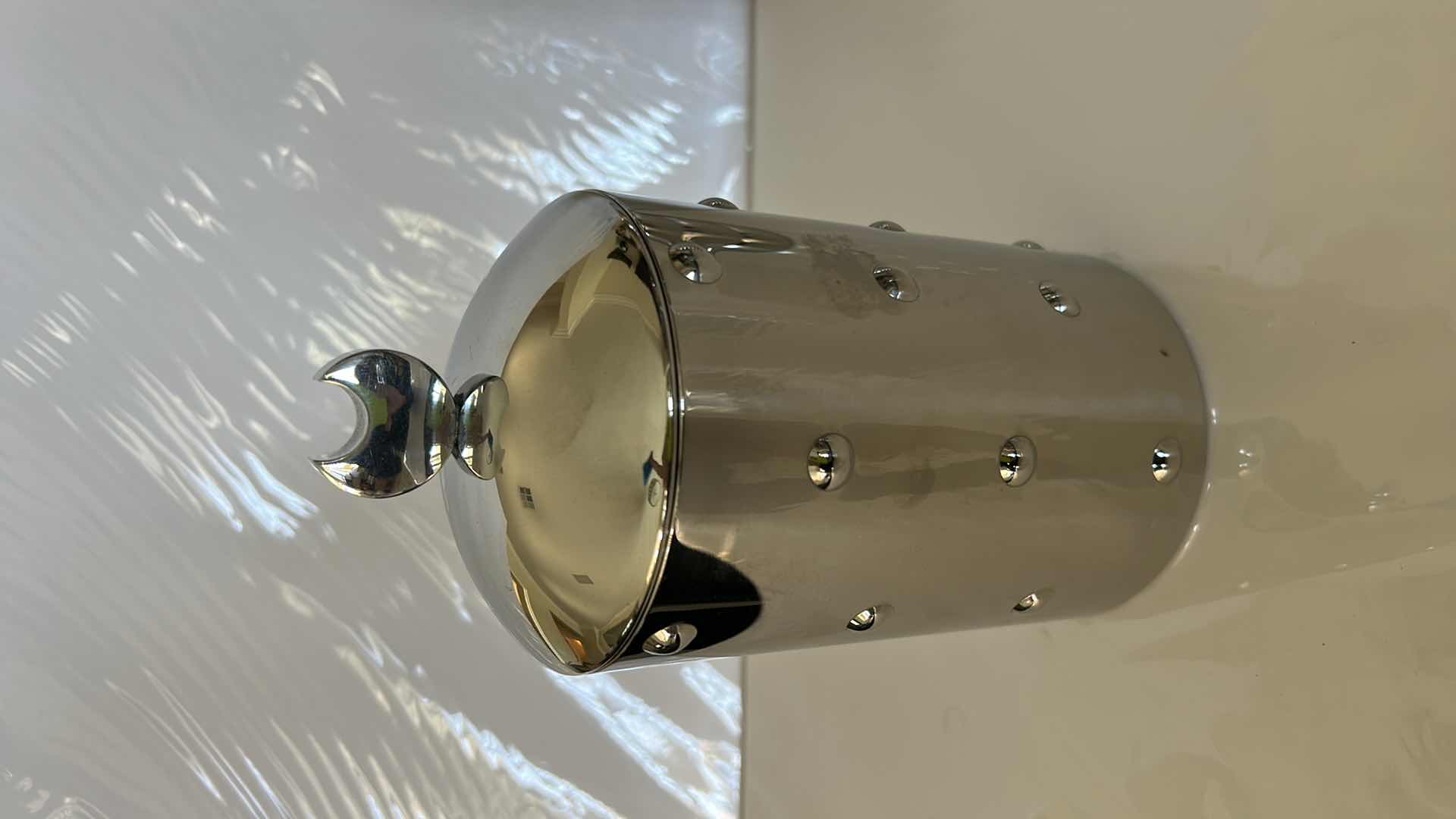 Photo 4 of ALESSIO ITALY INOX 18/10 SILVER  3 PC CANISTER SET