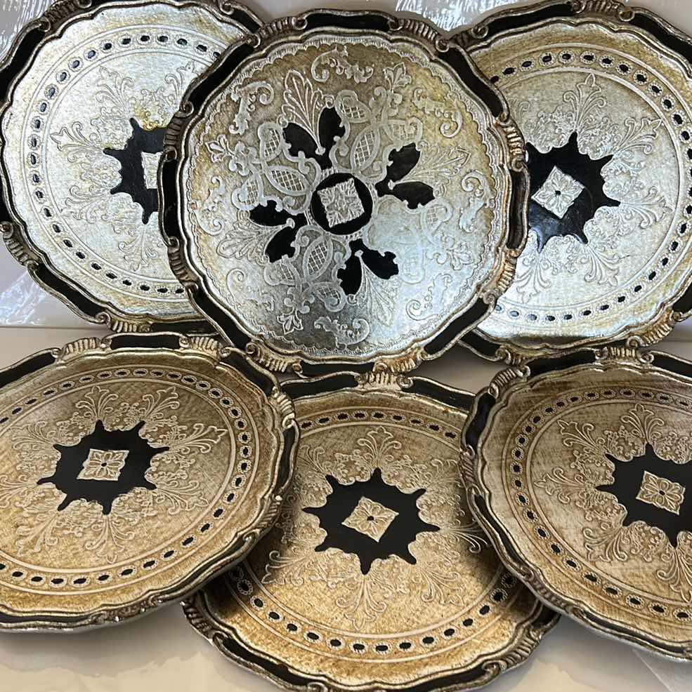 Photo 1 of 6 ORNATE PLATE CHARGERS OR WALL DECOR 13” ROUND