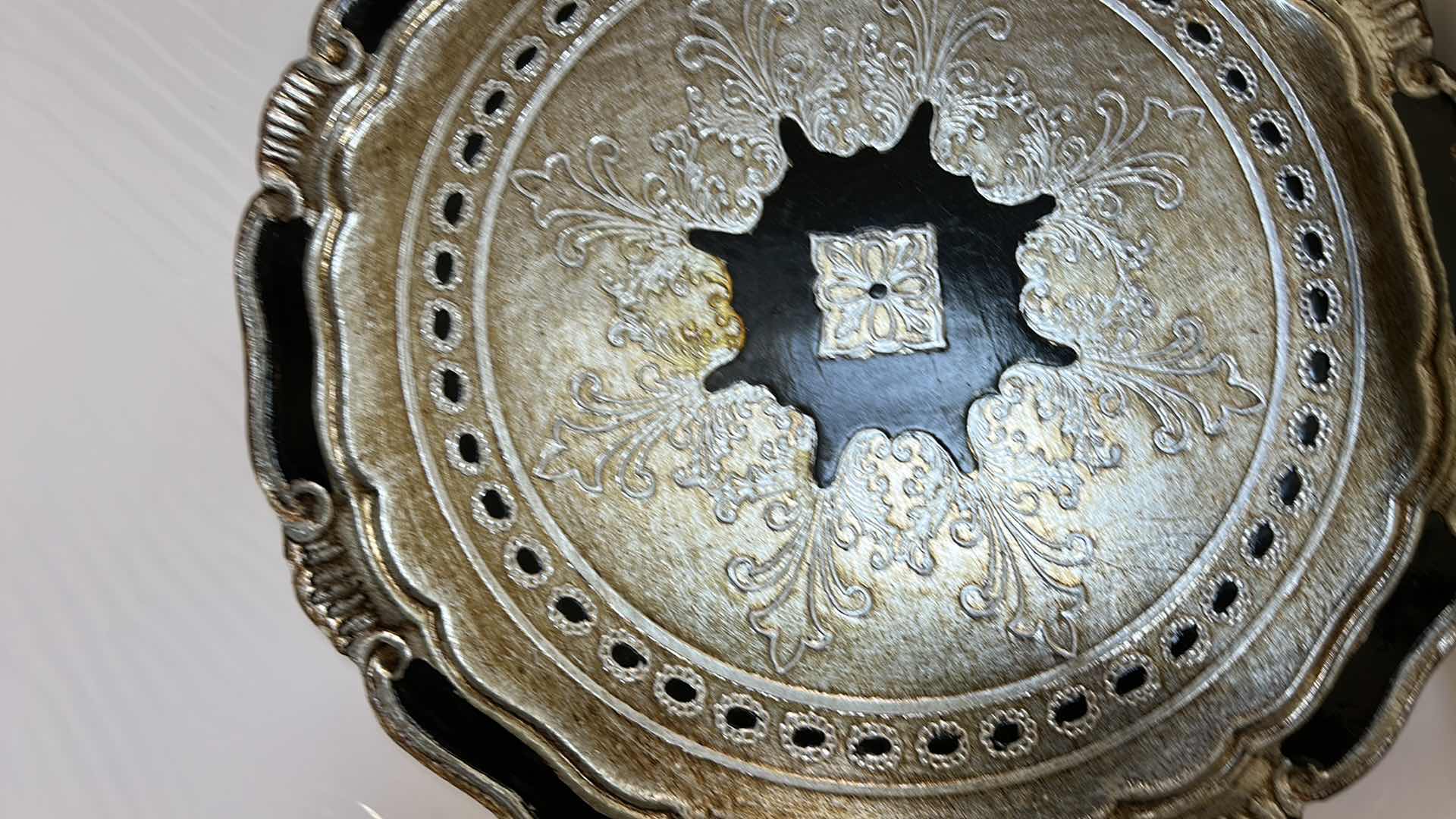 Photo 1 of 6 ORNATE PLATE CHARGERS OR WALL DECOR 13” ROUND