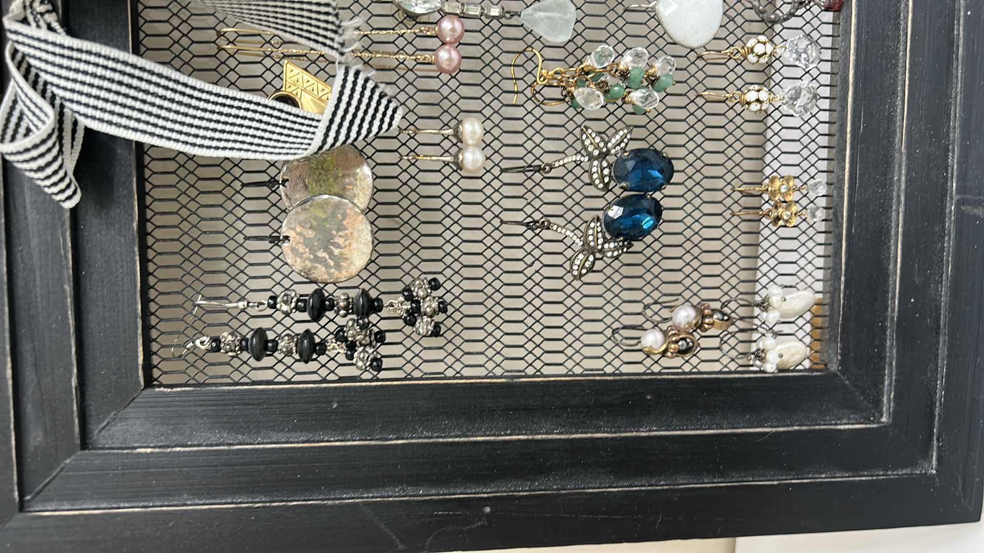 Photo 1 of COSTUME JEWELRY ASSORTMENT- EARRINGS WITH STAND