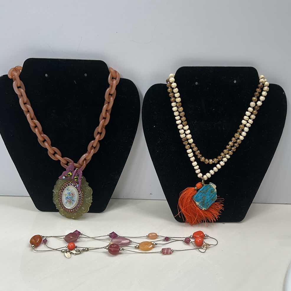 Photo 1 of COSTUME JEWELRY- 3 NECKLACES