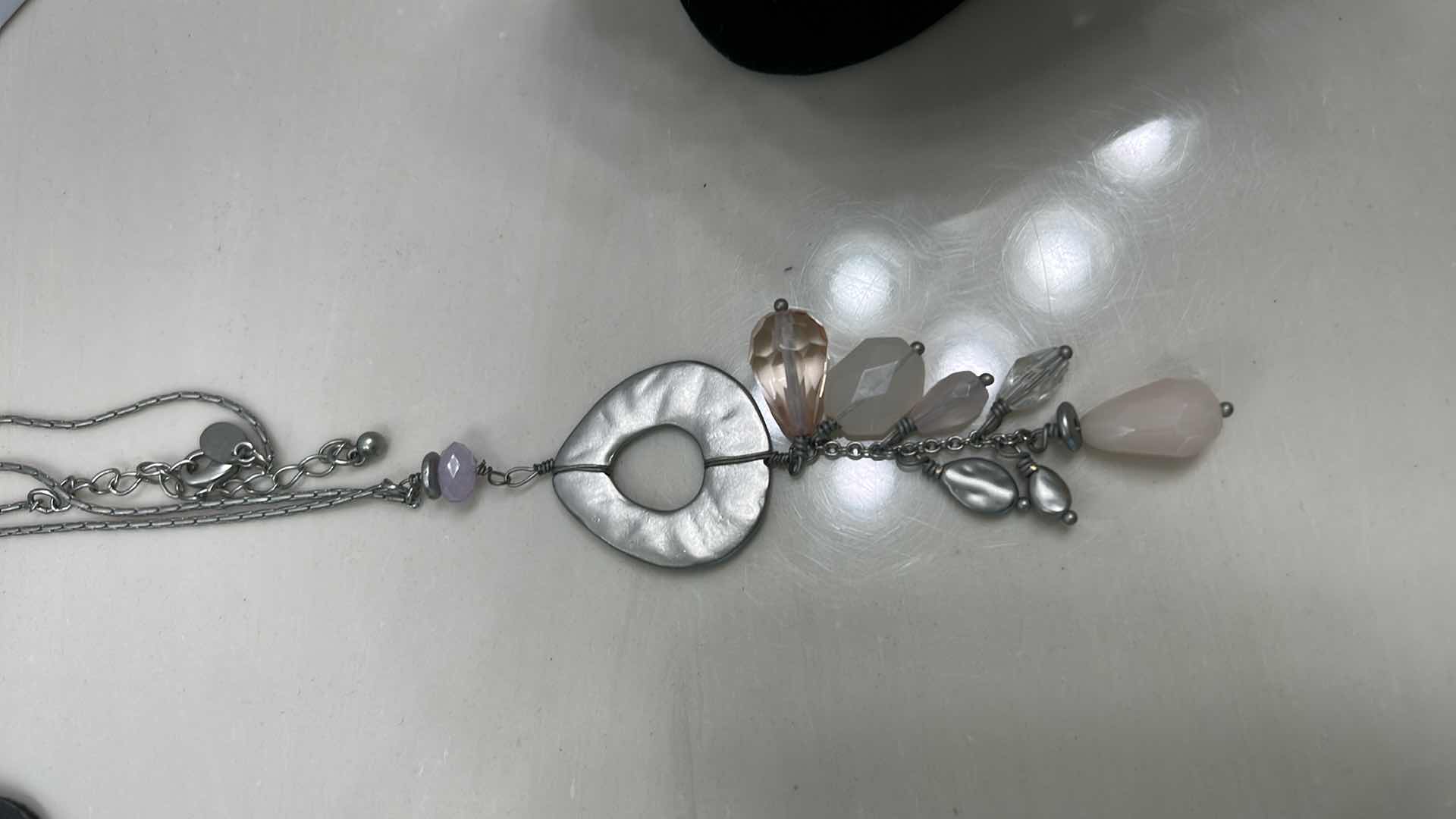 Photo 1 of COSTUME JEWELRY- 2 LONG CHICOS NECKLACE AND MARCY FELD BRACELET