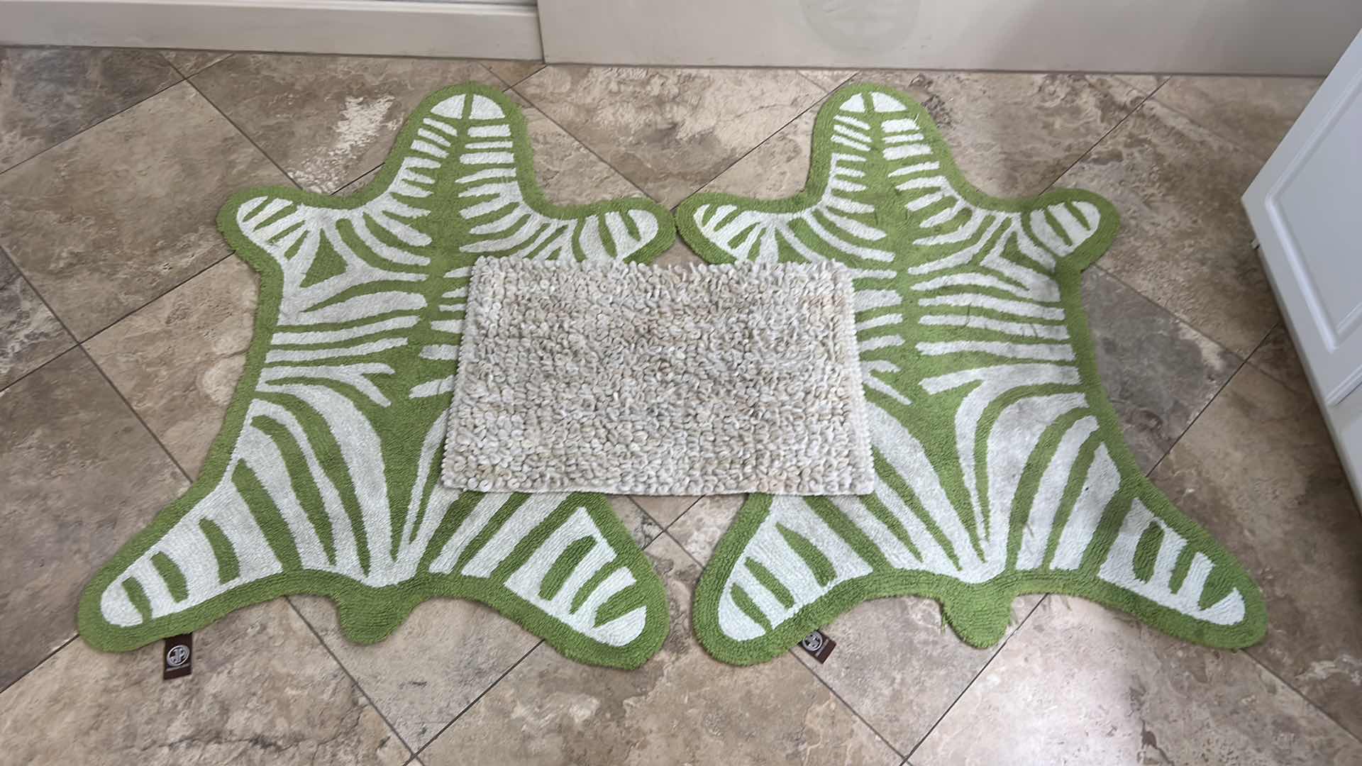 Photo 1 of 3 THROW RUGS ZEBRA 32” x 46”