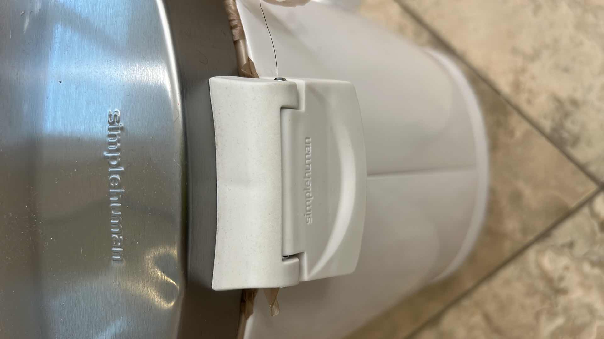 Photo 4 of 2 SMALL SIMPLE HUMAN TRASHCANS H13”