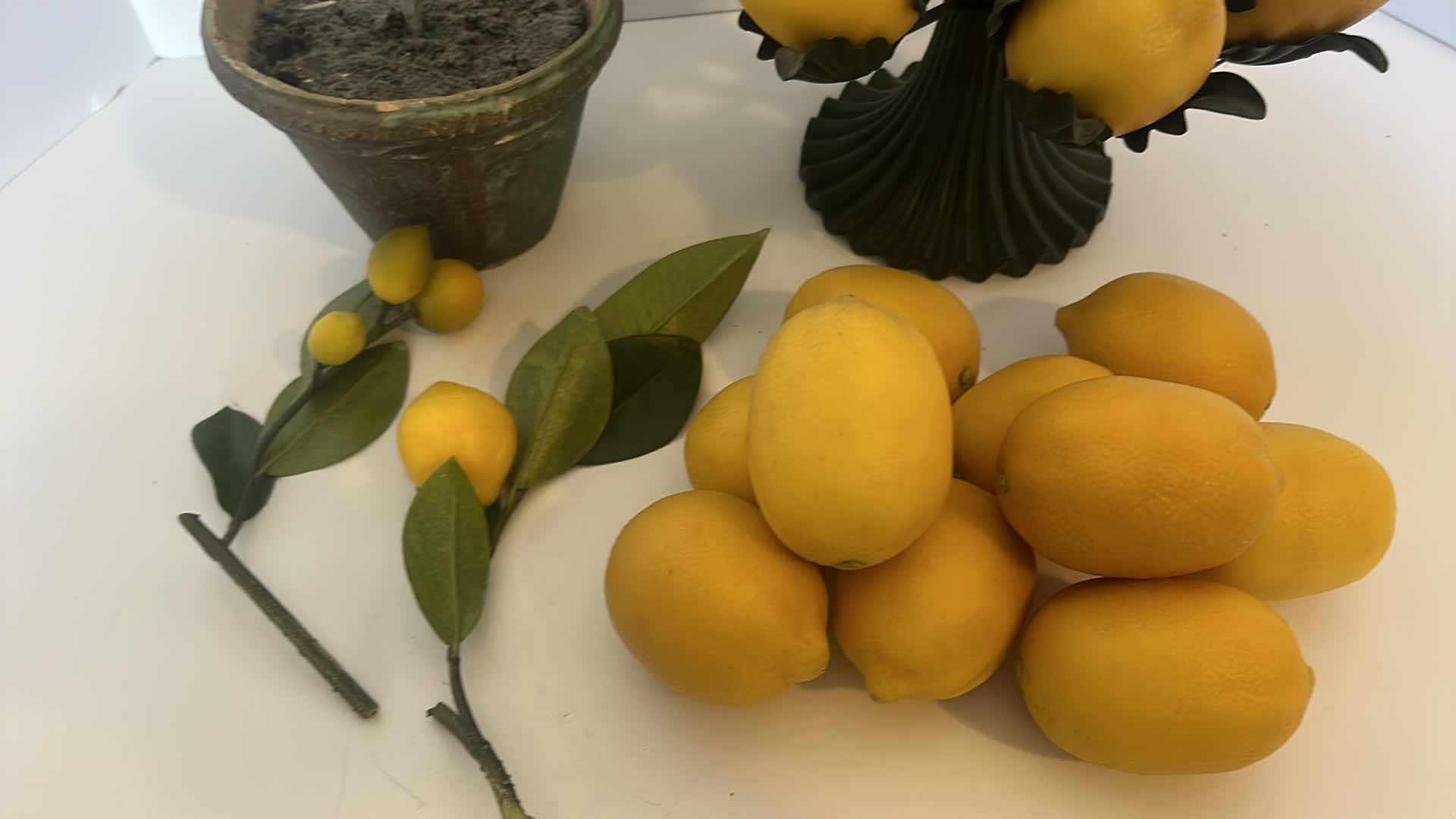 Photo 4 of HOME DECOR- LEMON ARRANGEMENTS TALLEST 30”