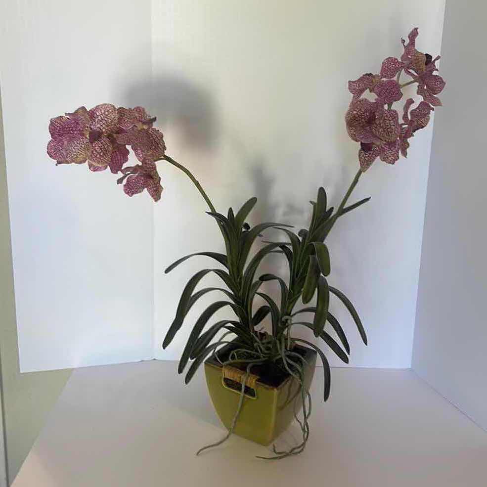 Photo 1 of FAUX ORCHID FLOWER ARRANGEMENT H32”
