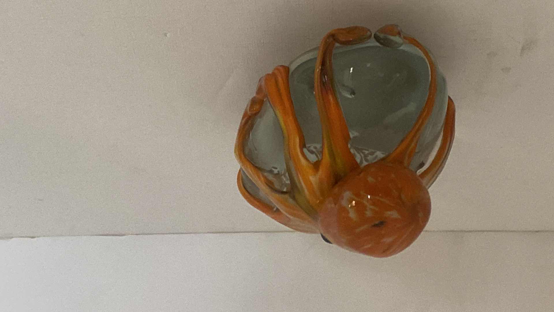 Photo 1 of GLASS OCTOPUS  DECOR 5 1/2” X 4 1/2”