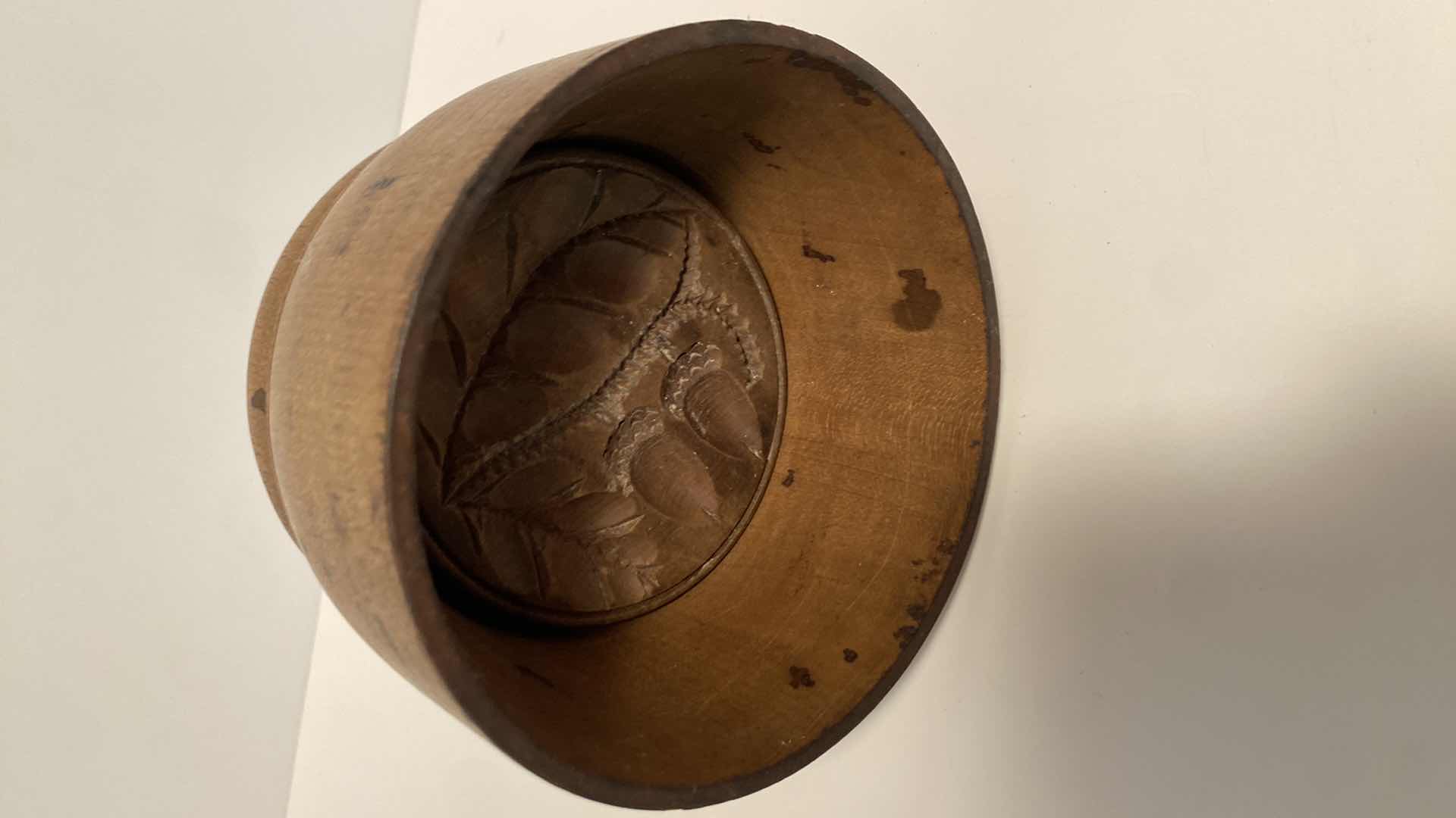 Photo 1 of ANTIQUE BUTTER MOLD STAMP H 6 1/2”