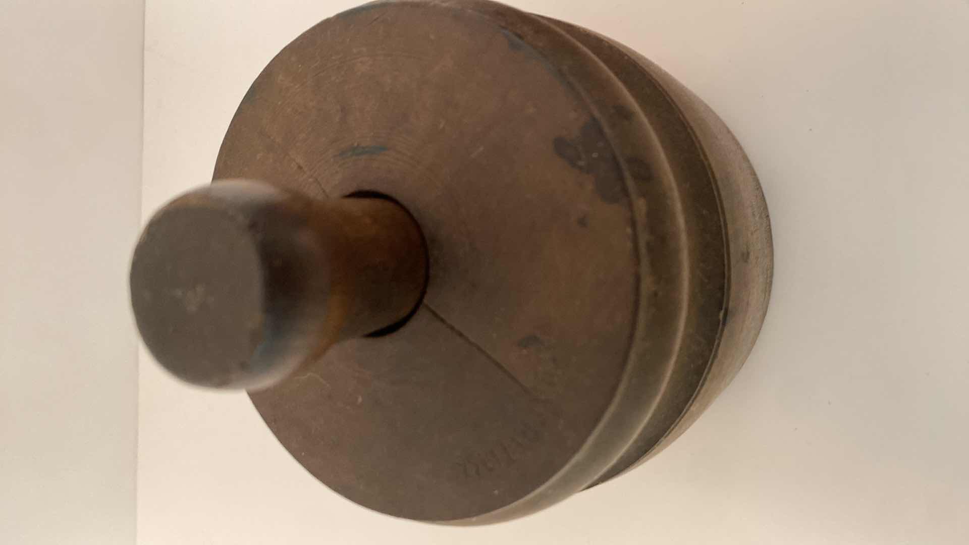 Photo 1 of ANTIQUE BUTTER MOLD STAMP H 6 1/2”