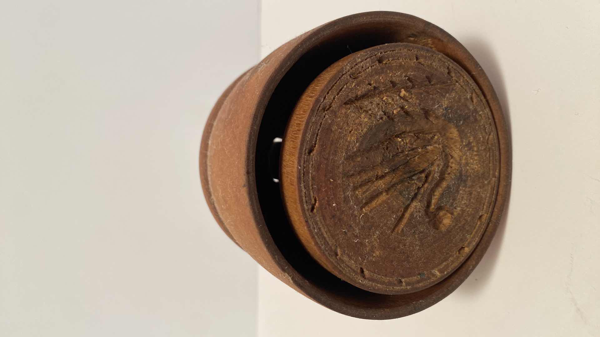 Photo 1 of ANTIQUE BUTTER MOLD STAMP H 7 1/2”