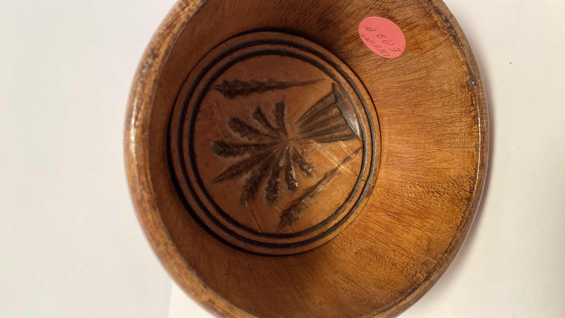 Photo 1 of ANTIQUE BUTTER MOLD STAMP H 7”