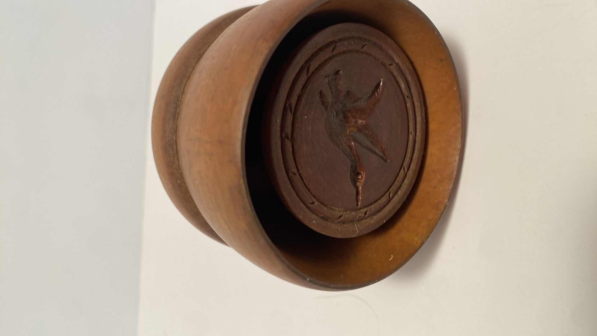 Photo 1 of ANTIQUE BUTTER MOLD STAMP H 4 1/2”