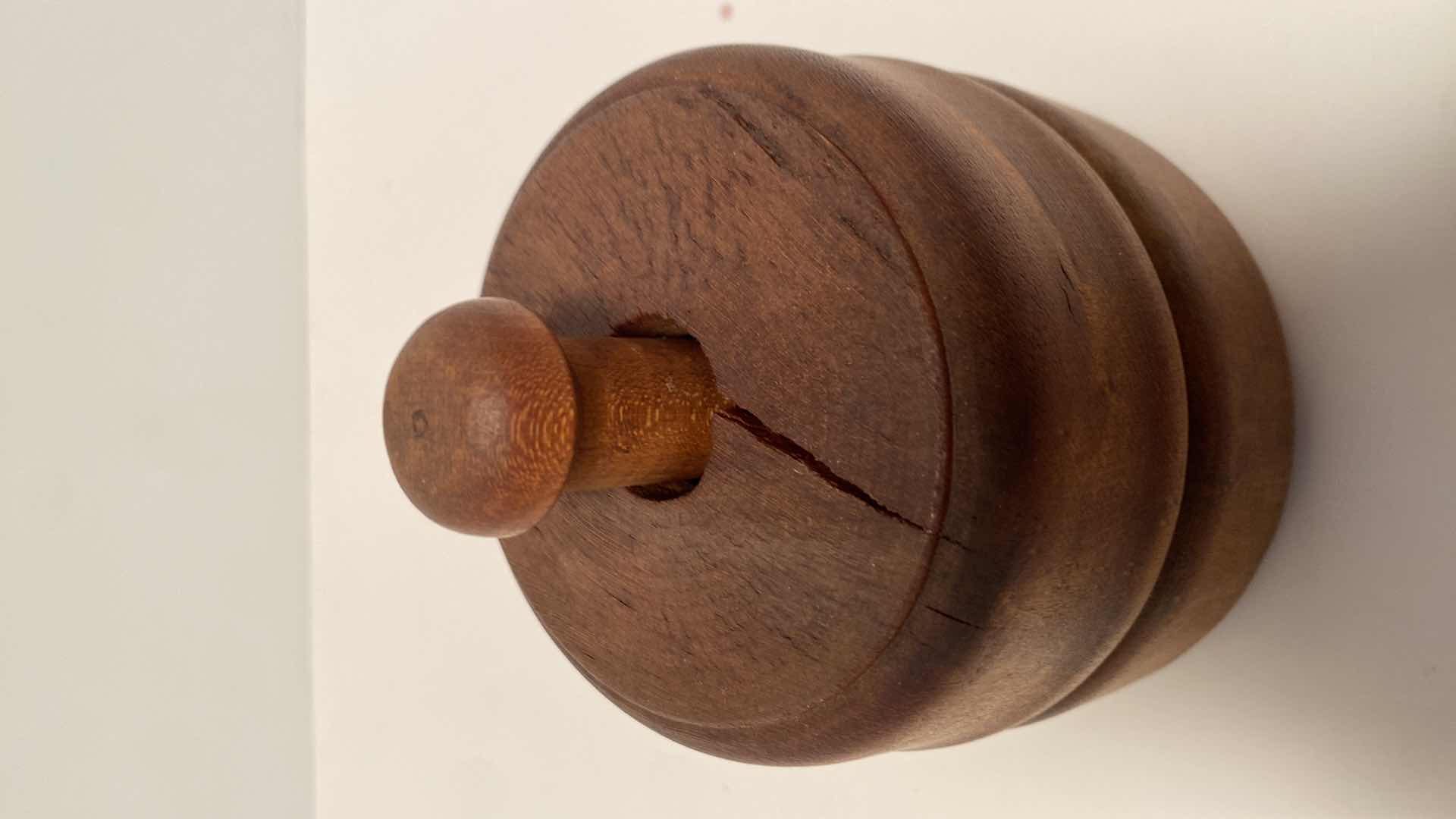 Photo 1 of ANTIQUE BUTTER MOLD STAMP H 5”