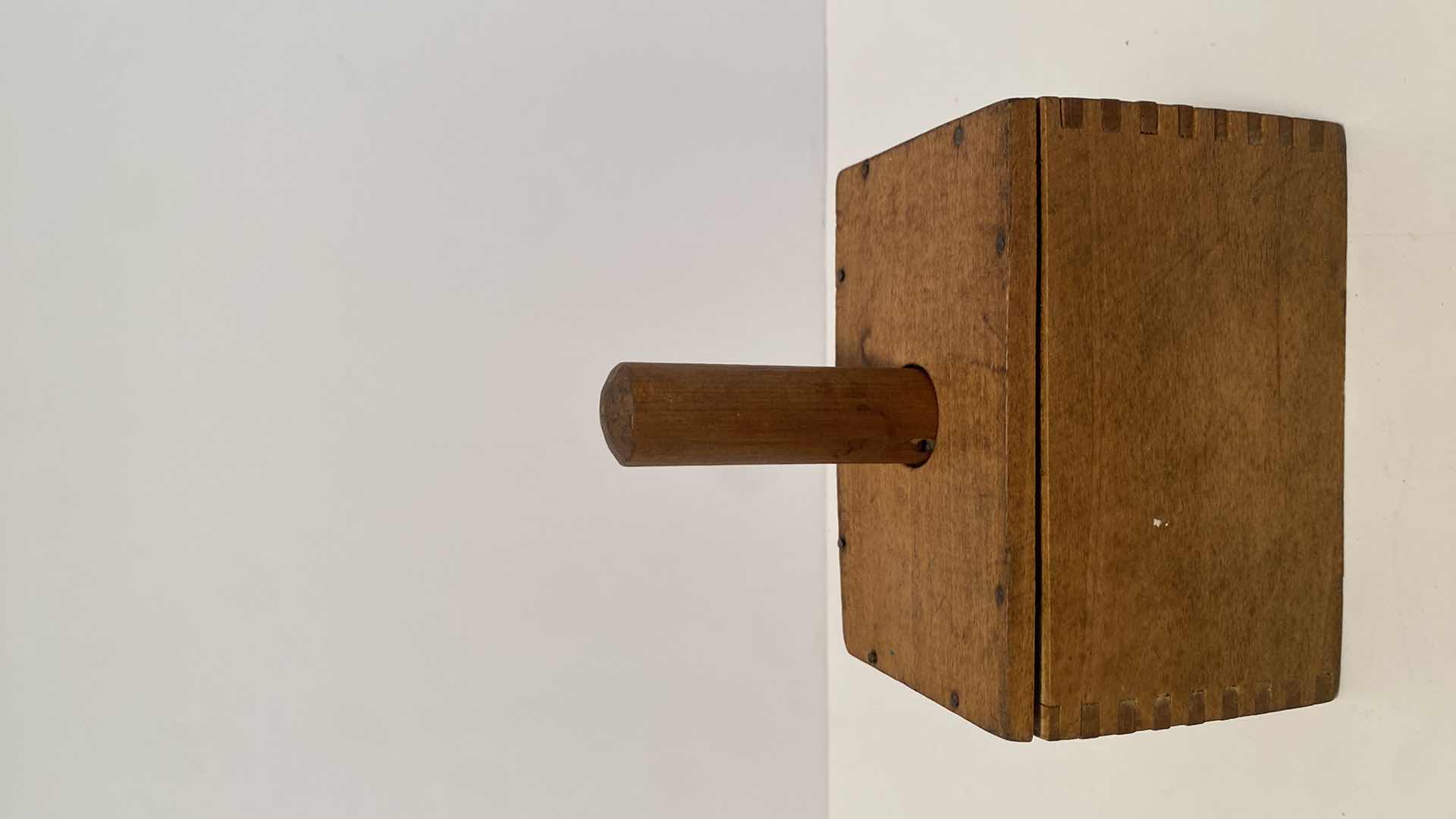 Photo 1 of ANTIQUE BUTTER MOLD 5 1/2” X 9” including handle