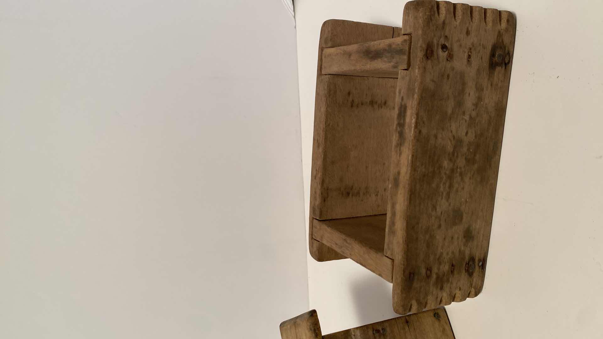 Photo 1 of ANTIQUE BUTTER MOLDS ONE WITH HANDLE MEASURES 6 1/2” x 9”