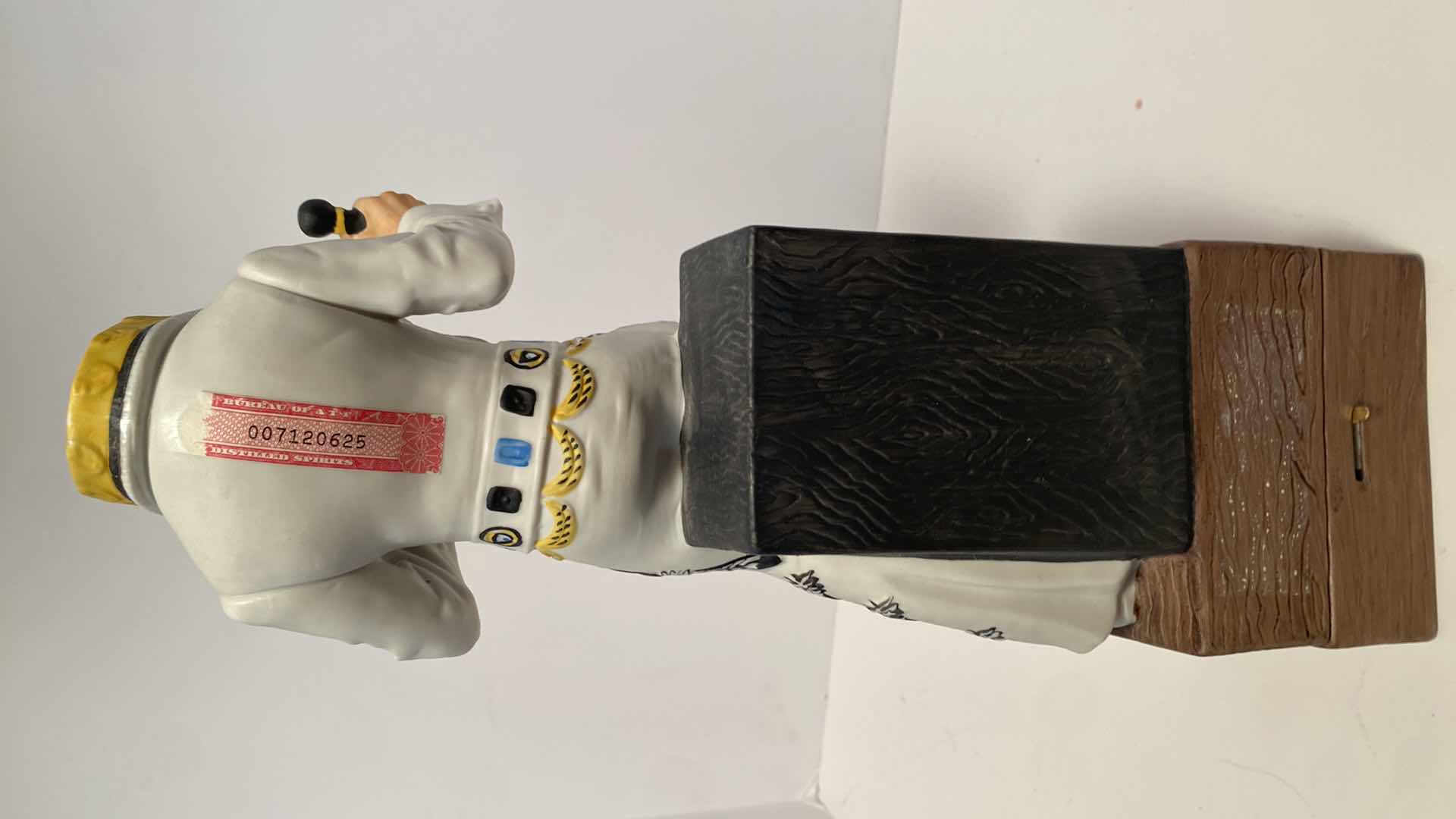 Photo 1 of $75 EMPTY VINTAGE SINCERELY ELVIS MC CORMICK WHISKEY DECANTER & MUSIC BOX PLAYS LOVE ME TENDER