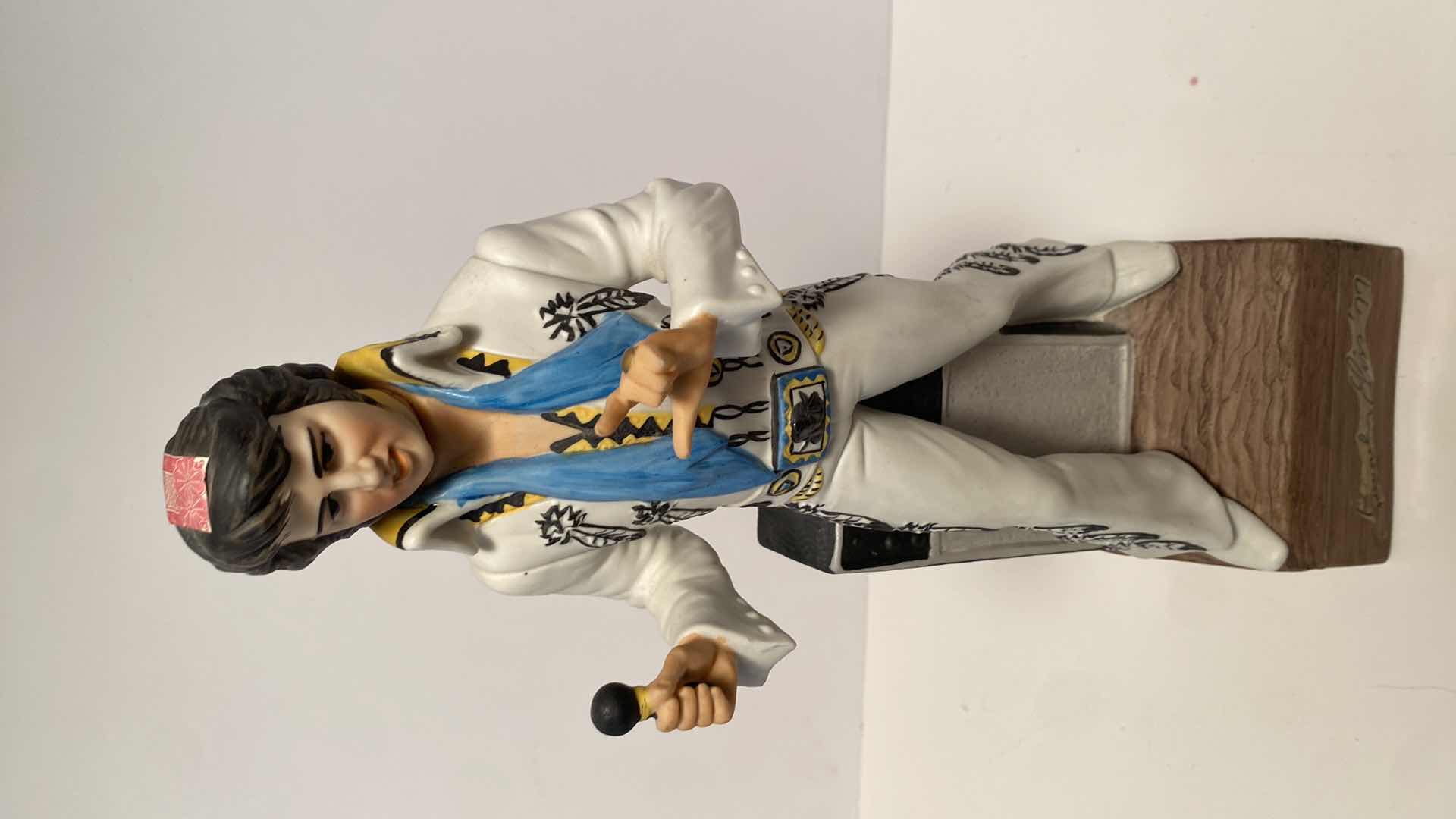 Photo 1 of $75 EMPTY VINTAGE SINCERELY ELVIS MC CORMICK WHISKEY DECANTER & MUSIC BOX PLAYS LOVE ME TENDER