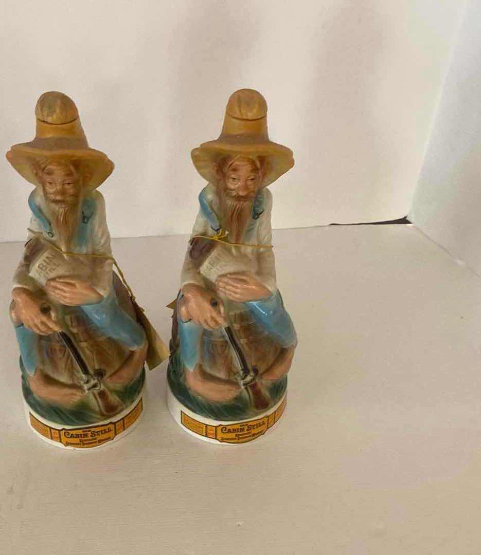 Photo 1 of EMPTY 1969 STITZEL  WELLER OLD CABIN STILL COLLECTOR PORCELAIN DECANTER