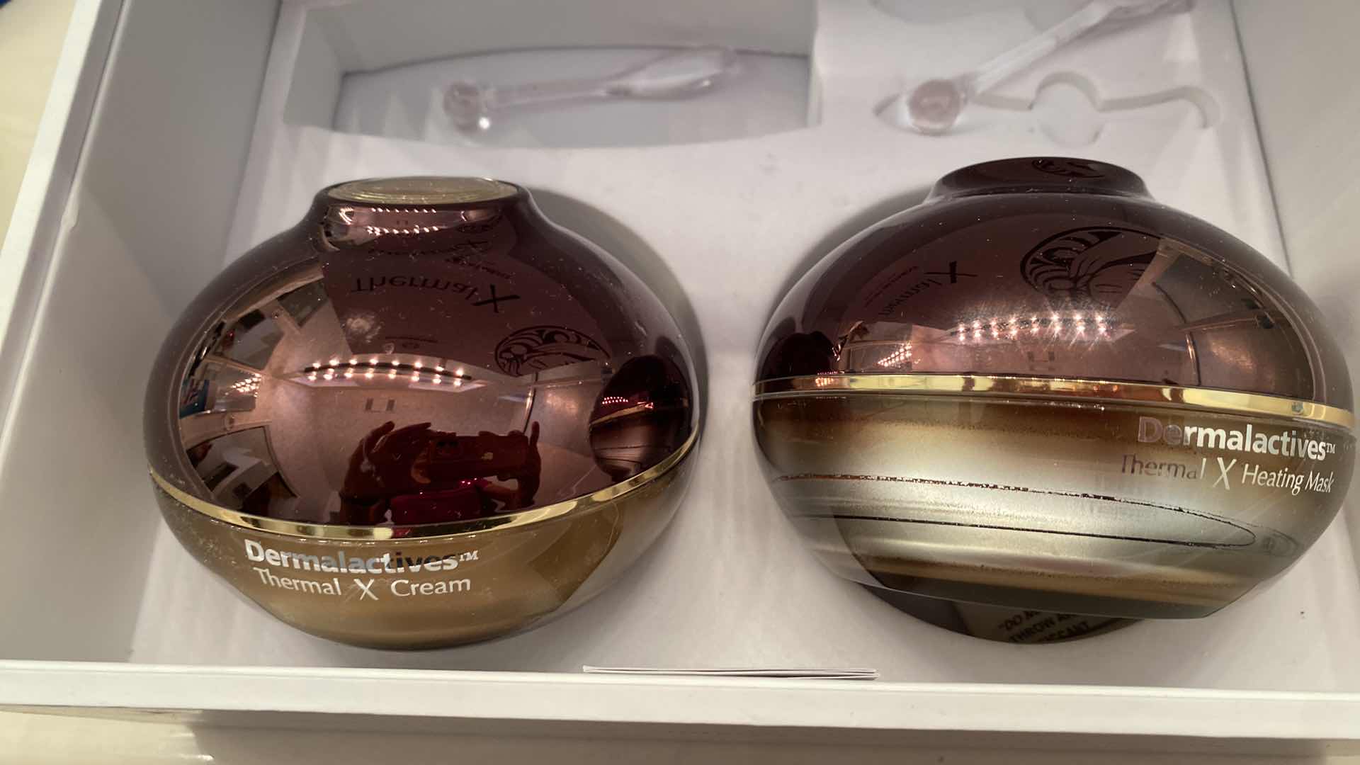 Photo 1 of DERMALECTIVES THERMAL X FACE LIFT TREATMENT - SERUM MISSING, CREAM OPEN, MASK SEALED