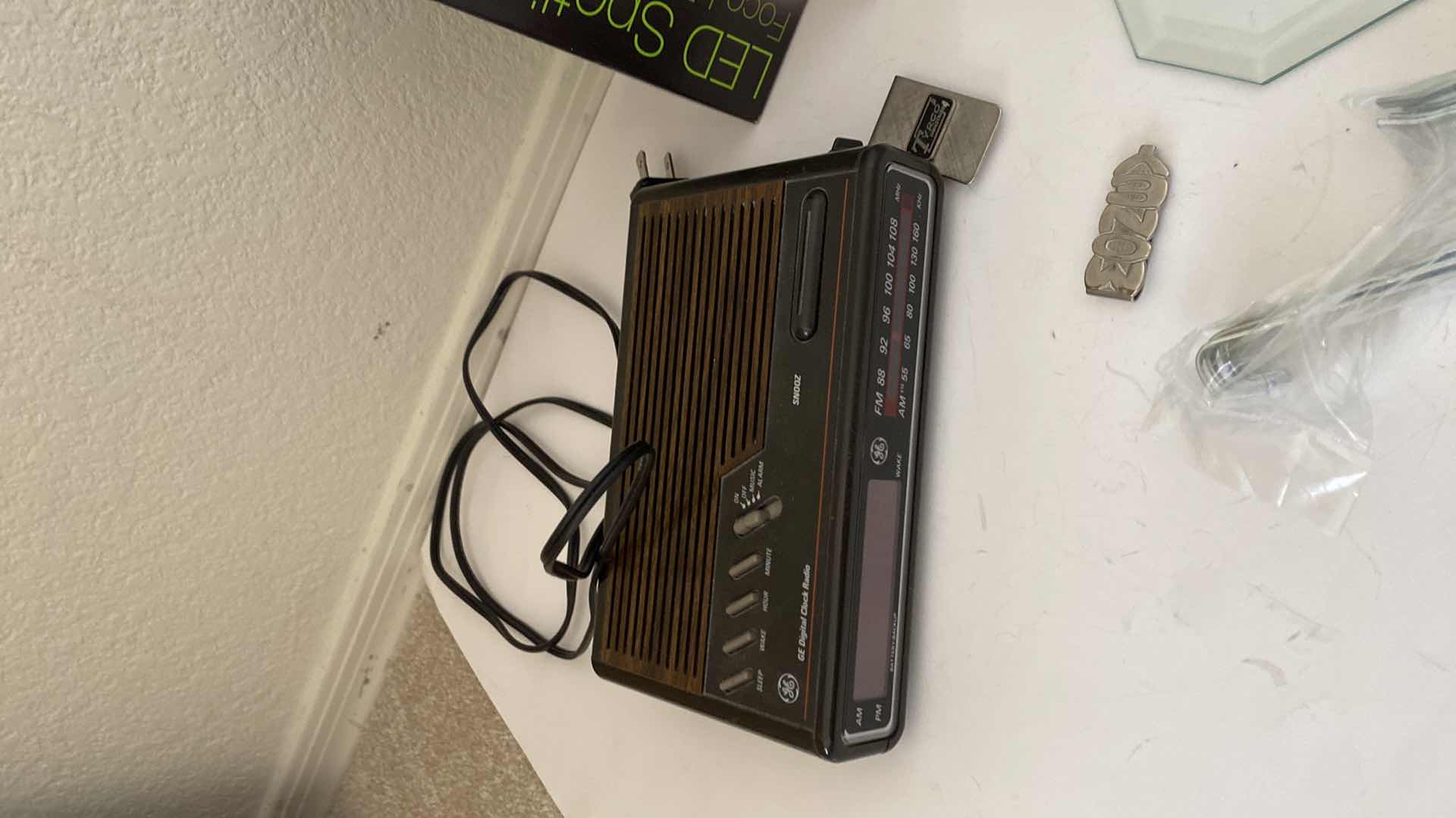 Photo 1 of ALARM CLOCK, NEW PADLOCKS, LED SPOTLIGHT, HOOKS, PLUS