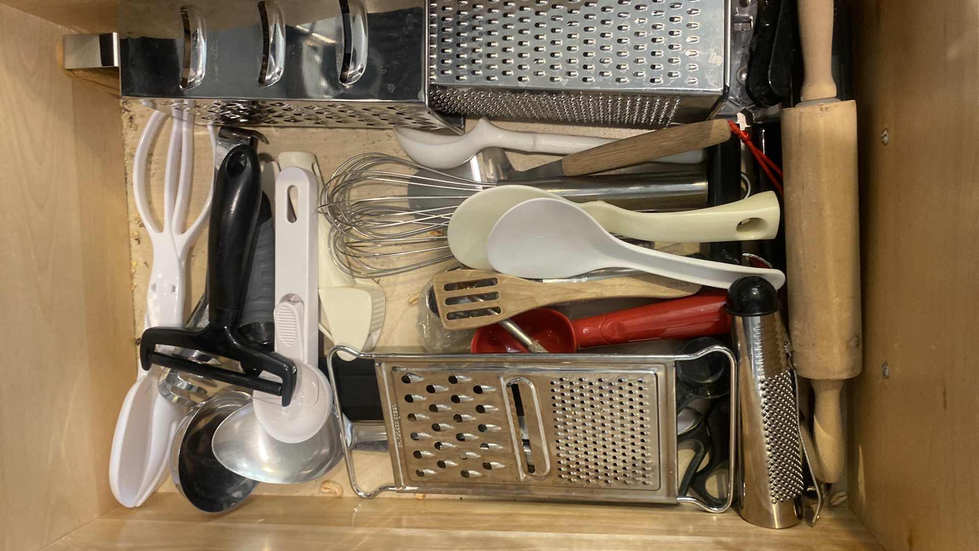 Photo 1 of CONTENTS KITCHEN CABINET-2 DRAWERS COOKING TOOLS