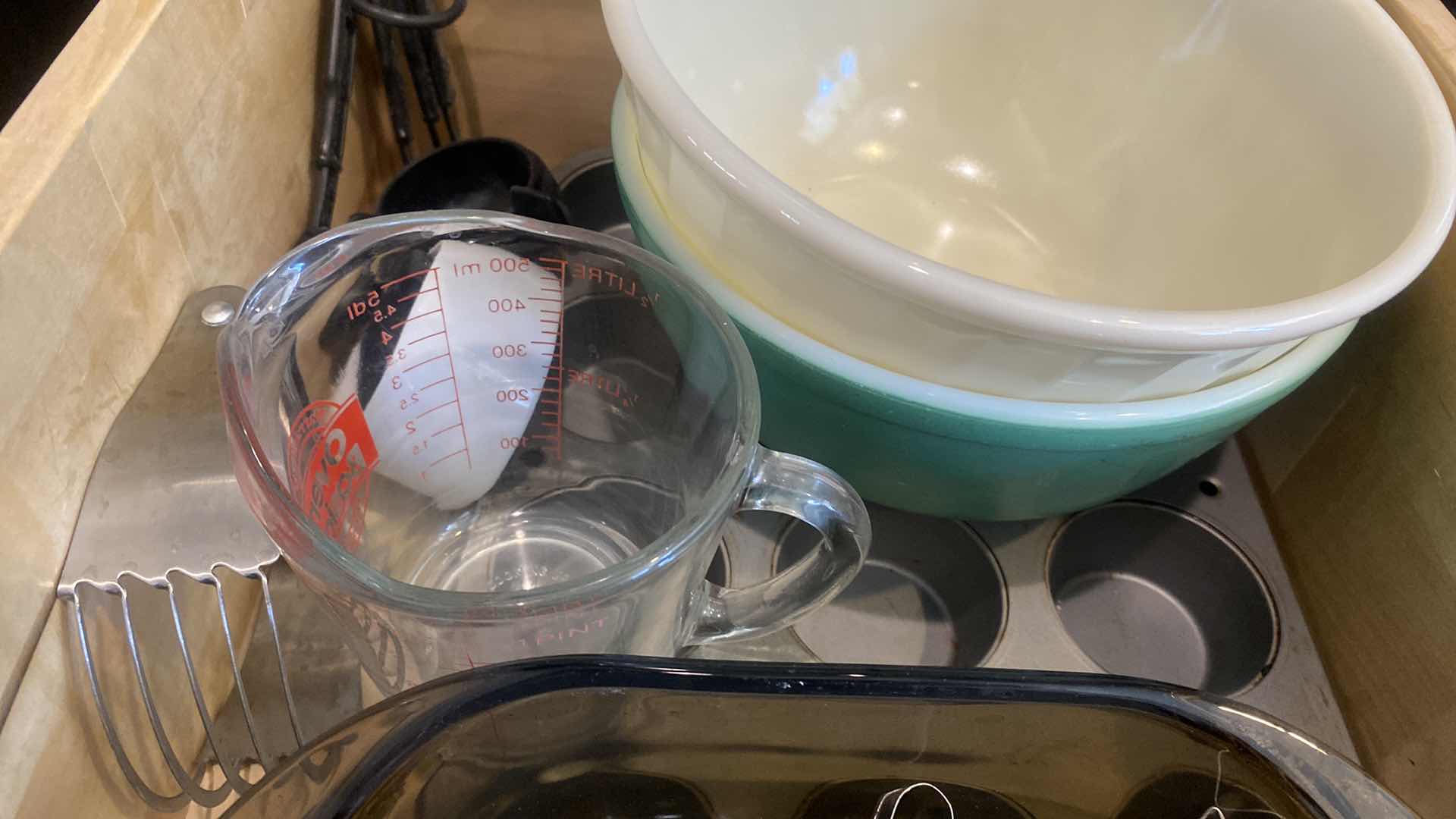 Photo 1 of CONTENTS KITCHEN CABINET-BAKING AND MIXING BOWLS