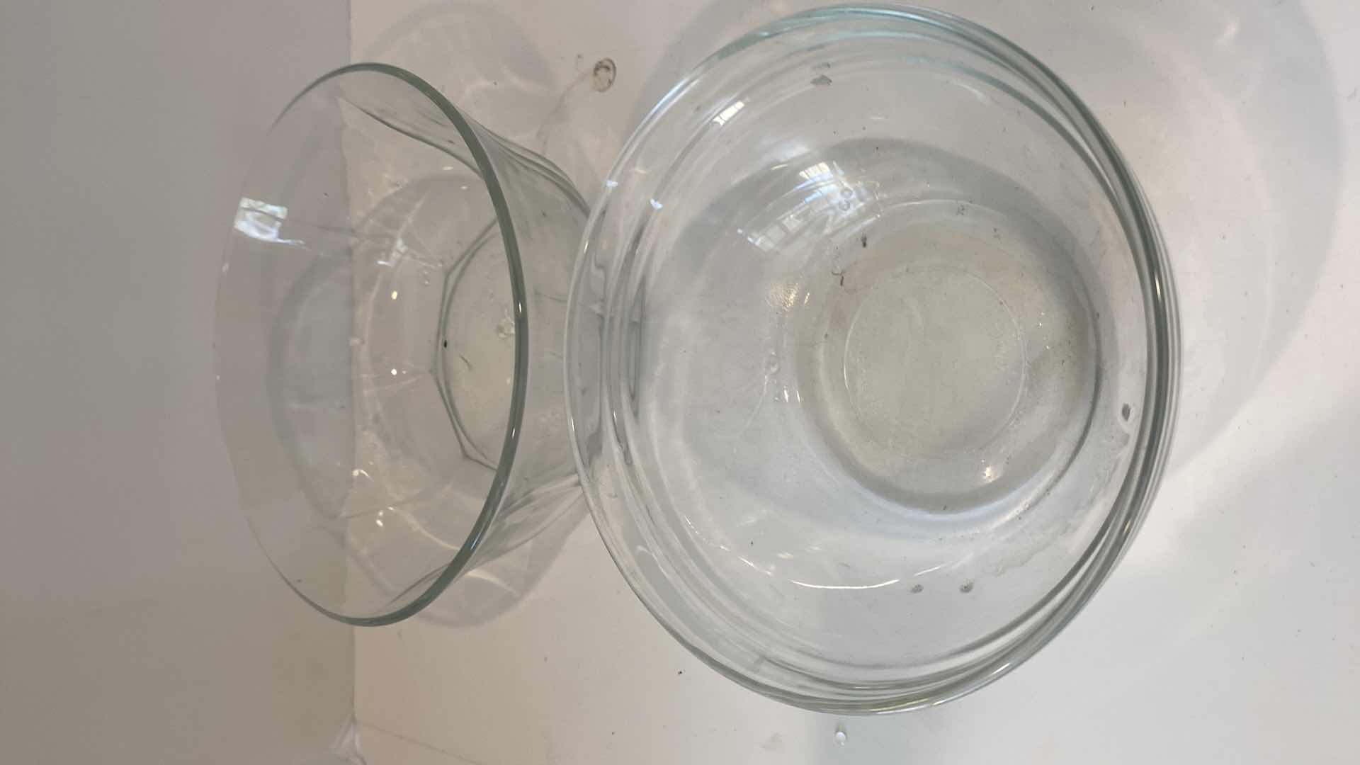 Photo 1 of PAPER TOWEL HOLDER CHOPPER & GLASS PITCHER & BOWLS