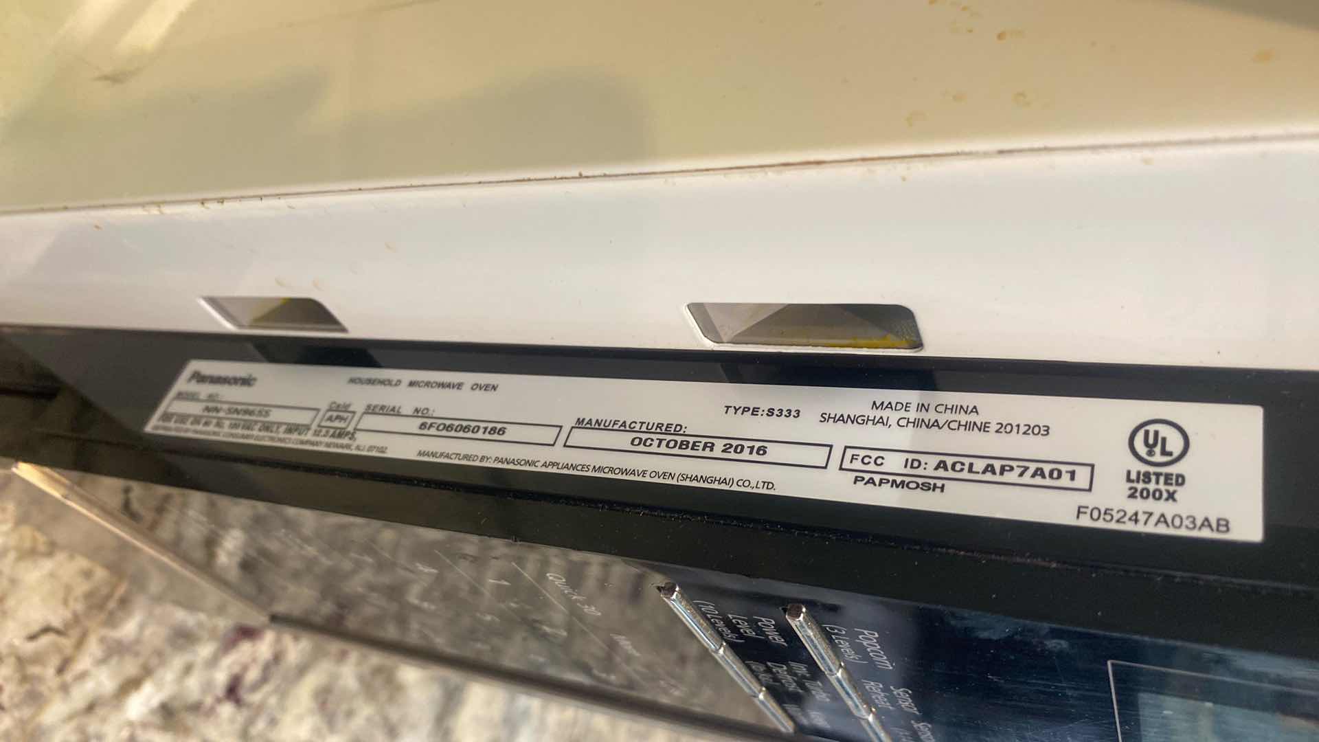 Photo 1 of PANASONIC MICROWAVE