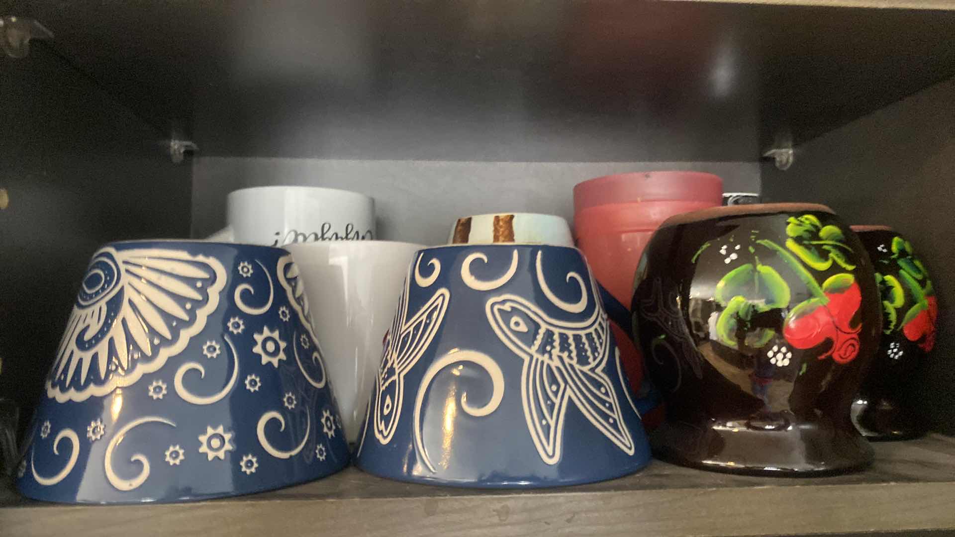 Photo 1 of CONTENTS KITCHEN CABINET-COFFEE CUPS & GLASSWARE