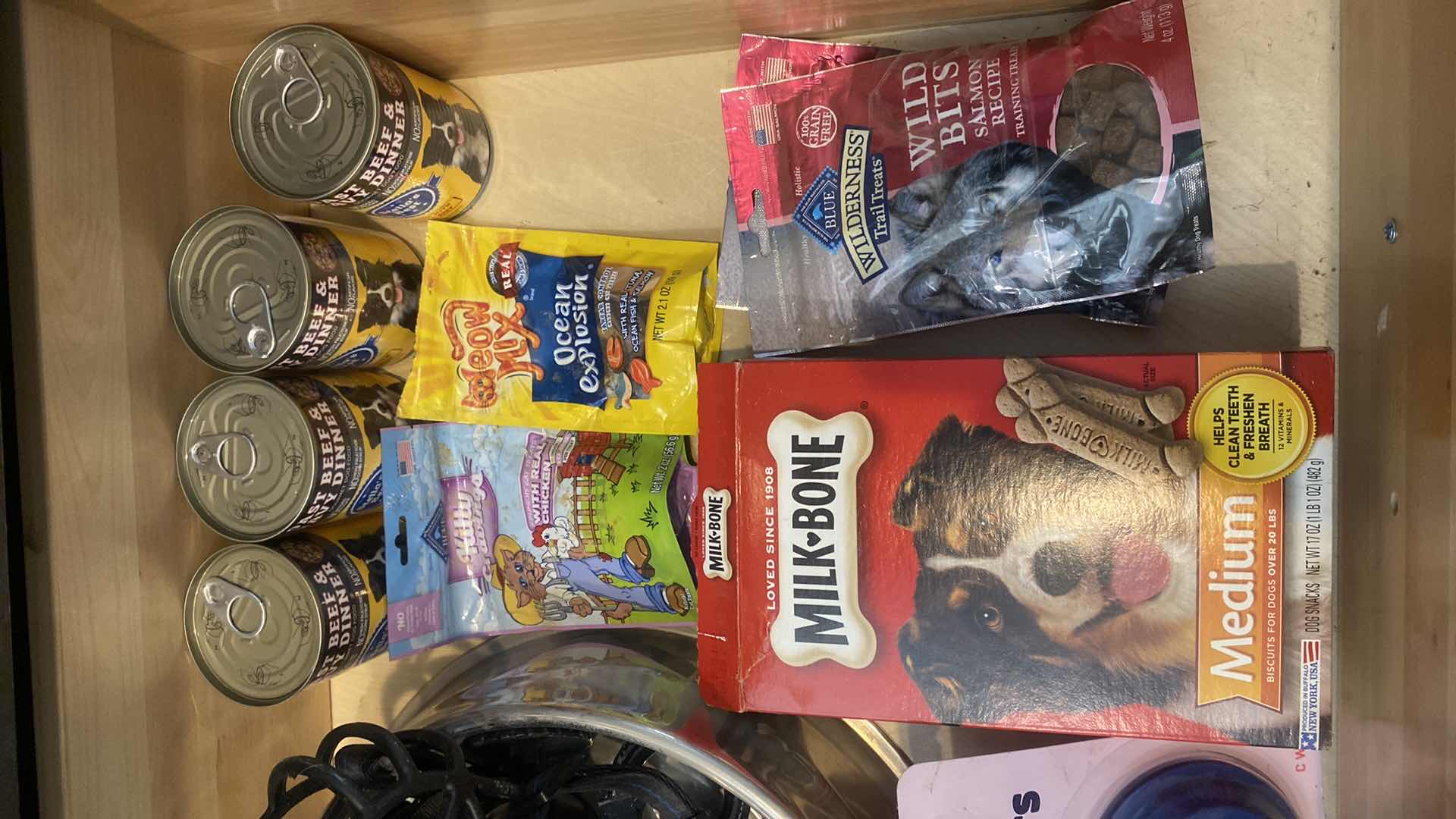 Photo 1 of CONTENTS KITCHEN CABINET-DOG WATER FOUNTAIN FOOD & TREATS