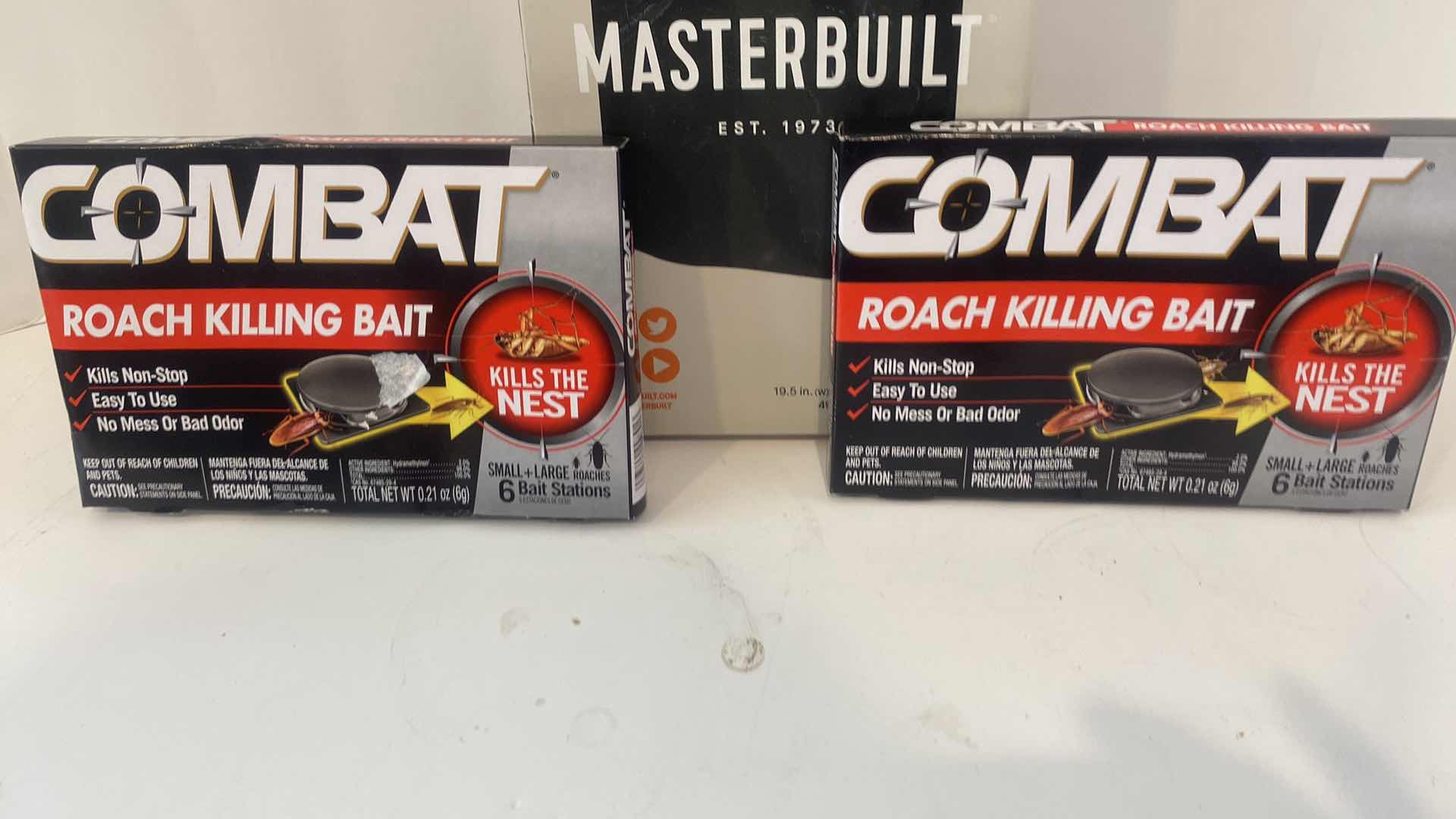 Photo 1 of MASTERBUILT SMOKER COVER & COMBAT ROACH BAIT