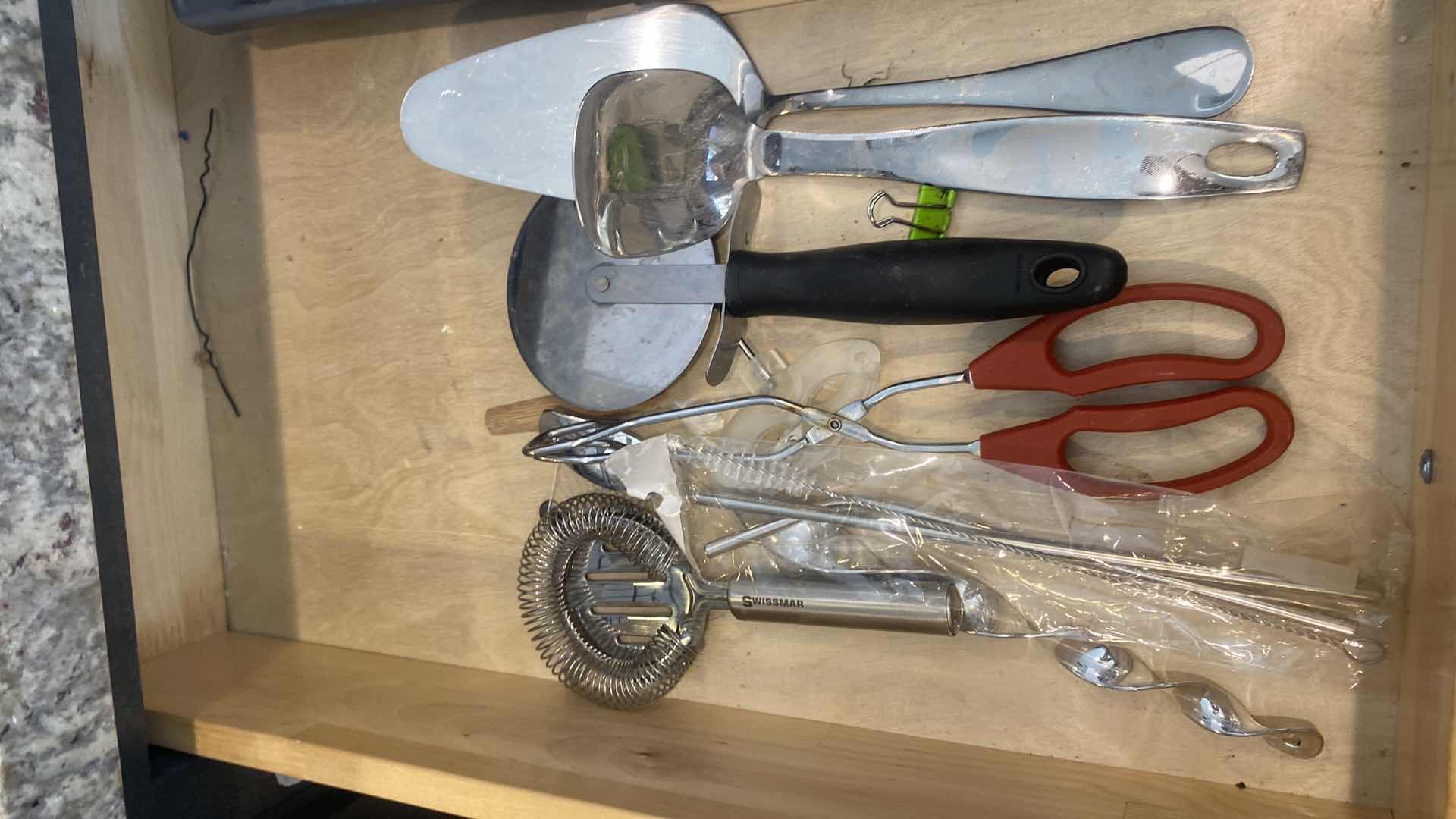 Photo 1 of CONTENTS KITCHEN CABINET-SILVERWARE & KITCHEN TOOLS