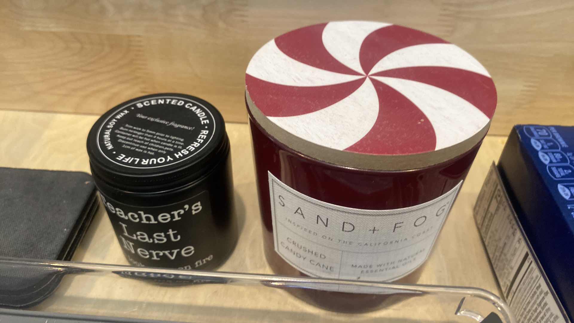 Photo 1 of CONTENTS KITCHEN CABINET-DRAWER WITH CANDLES FOOD & SILVERWARE TRAY