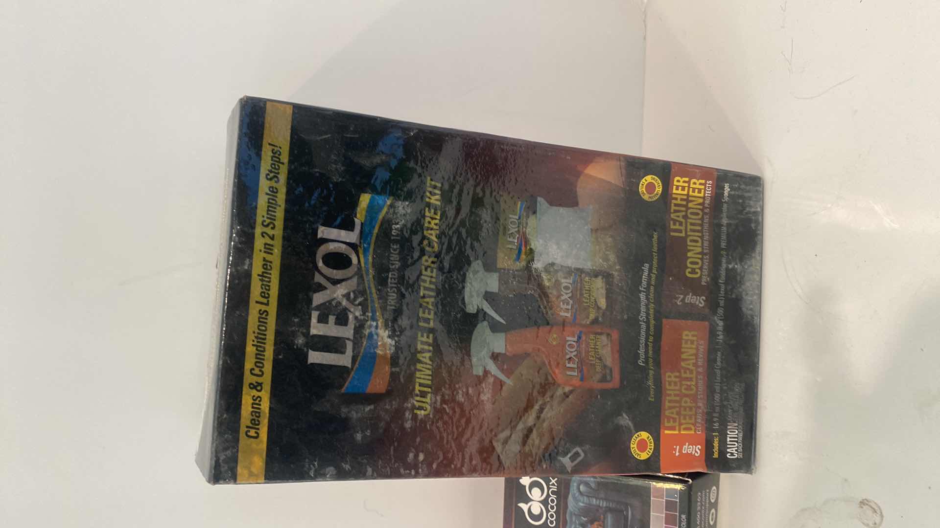 Photo 1 of LEXOL ULTIMATE LEATHER CARE KIT & COCONIX LEATHER & VINYL REPAIR KIT